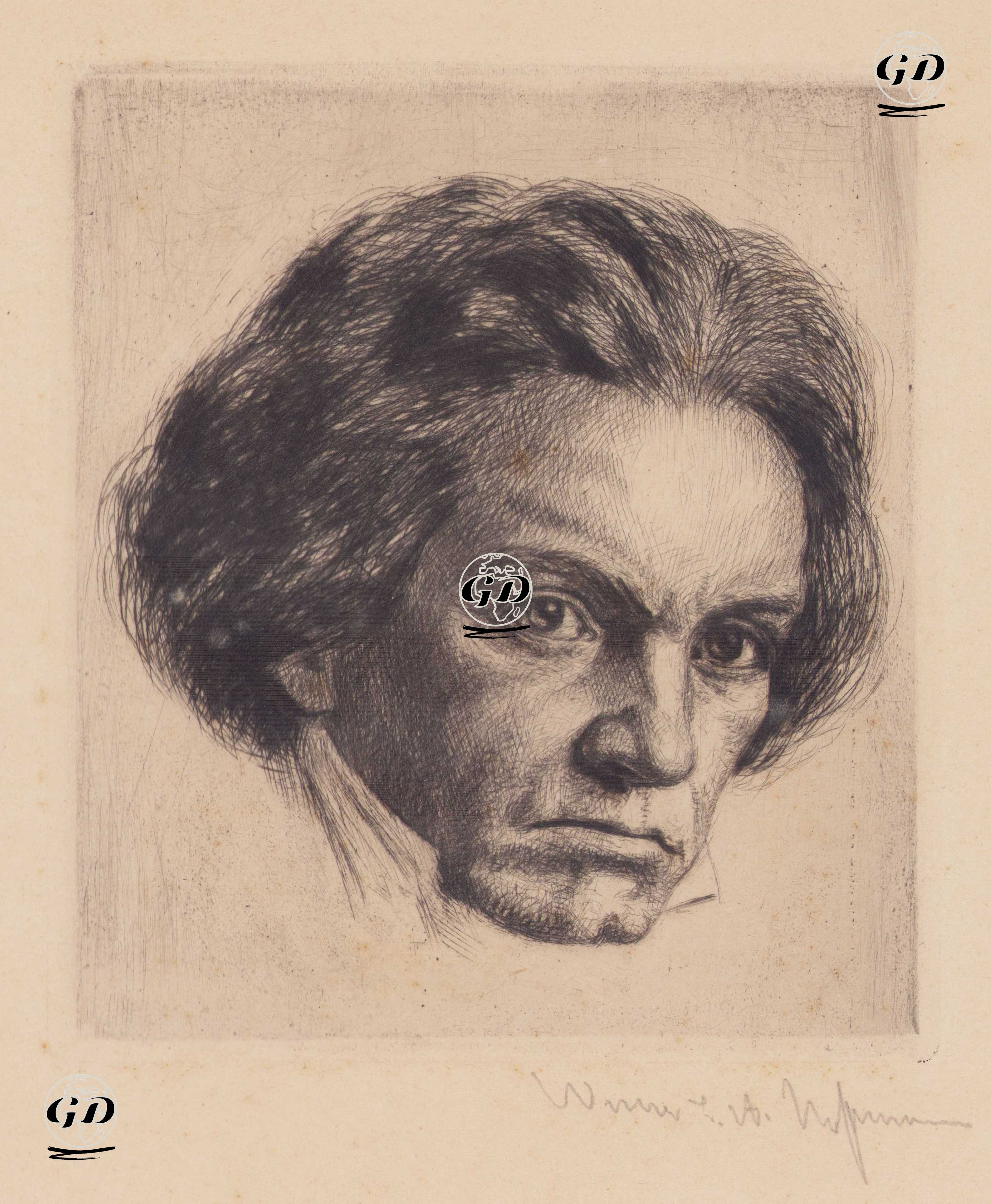 Ludwig Van Beethoven - Werner Ernst A. Hoffmann (1881-1962) - 1910's