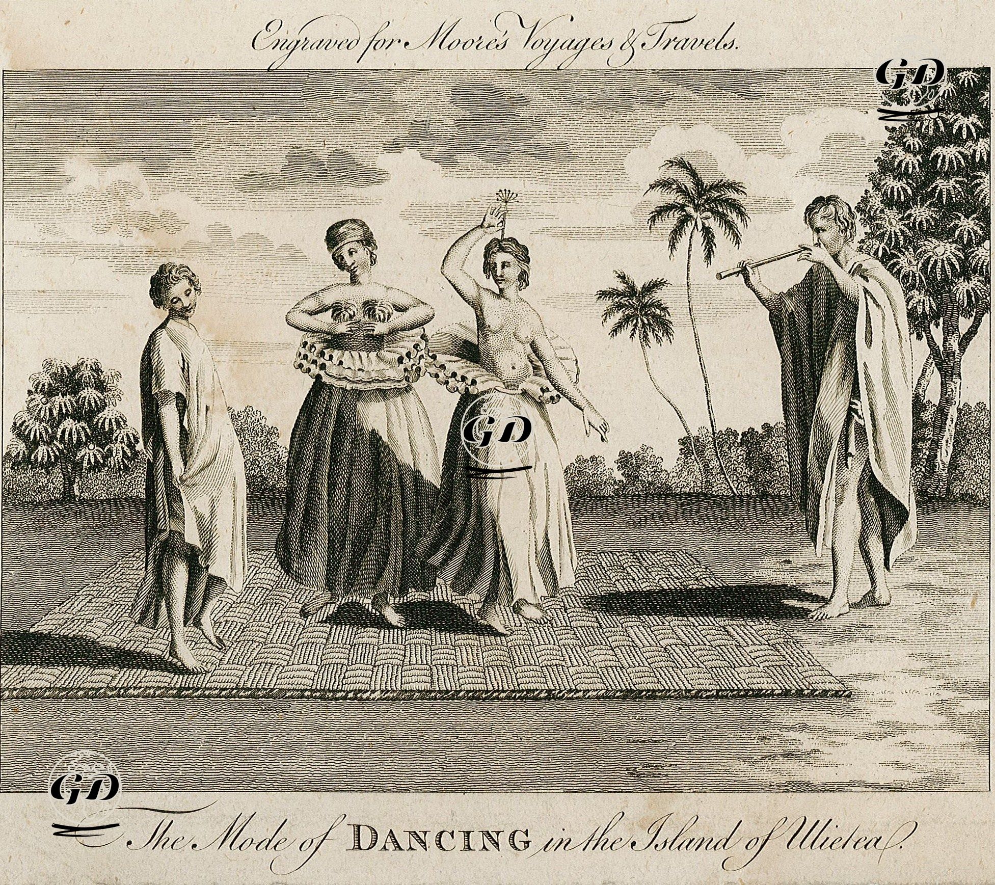 Ulietea Adasında Dans Tarzı -  - 1778