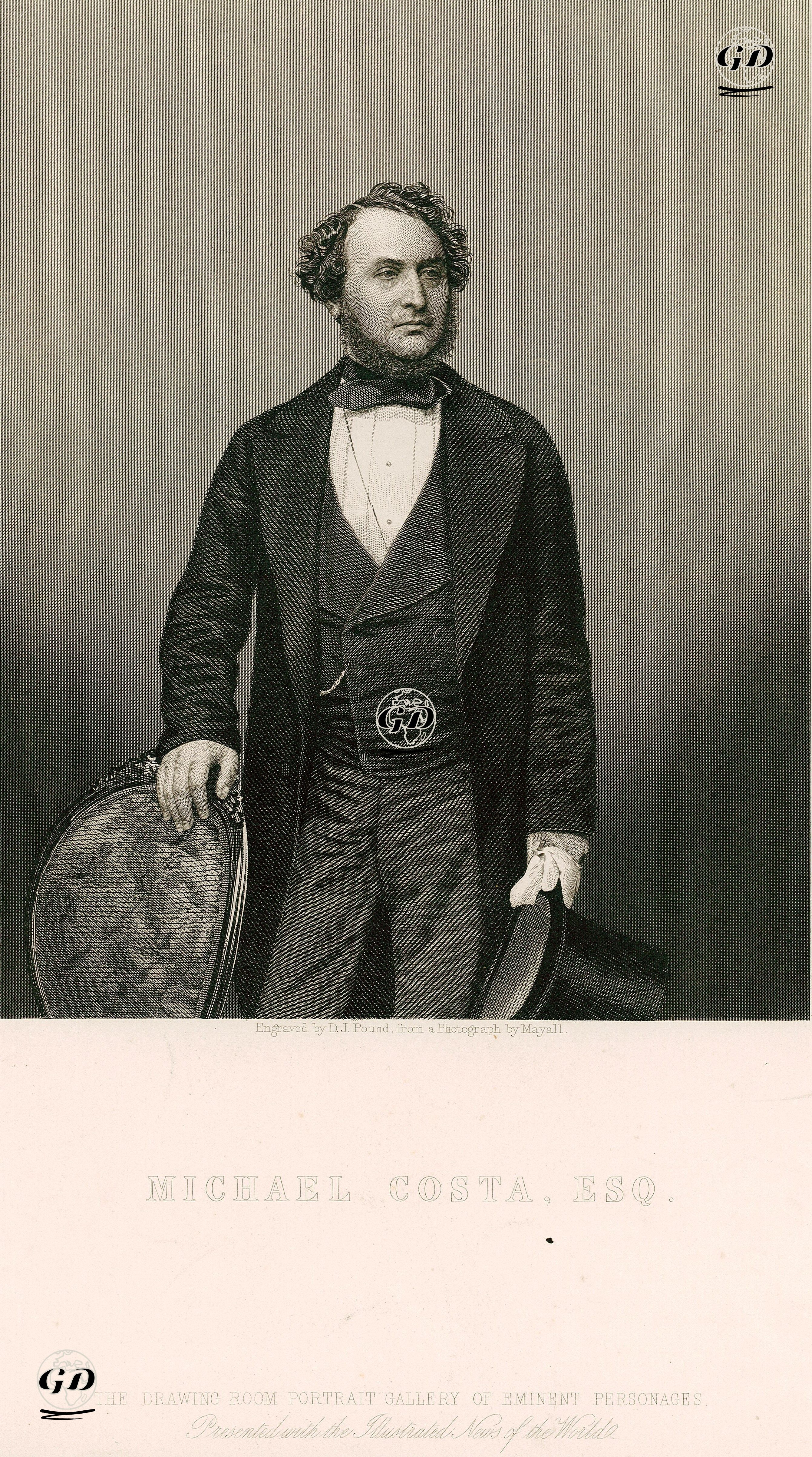 Michael Costa, ESQ. - John Jabez Edwin Mayall (1813-1901) - 1859