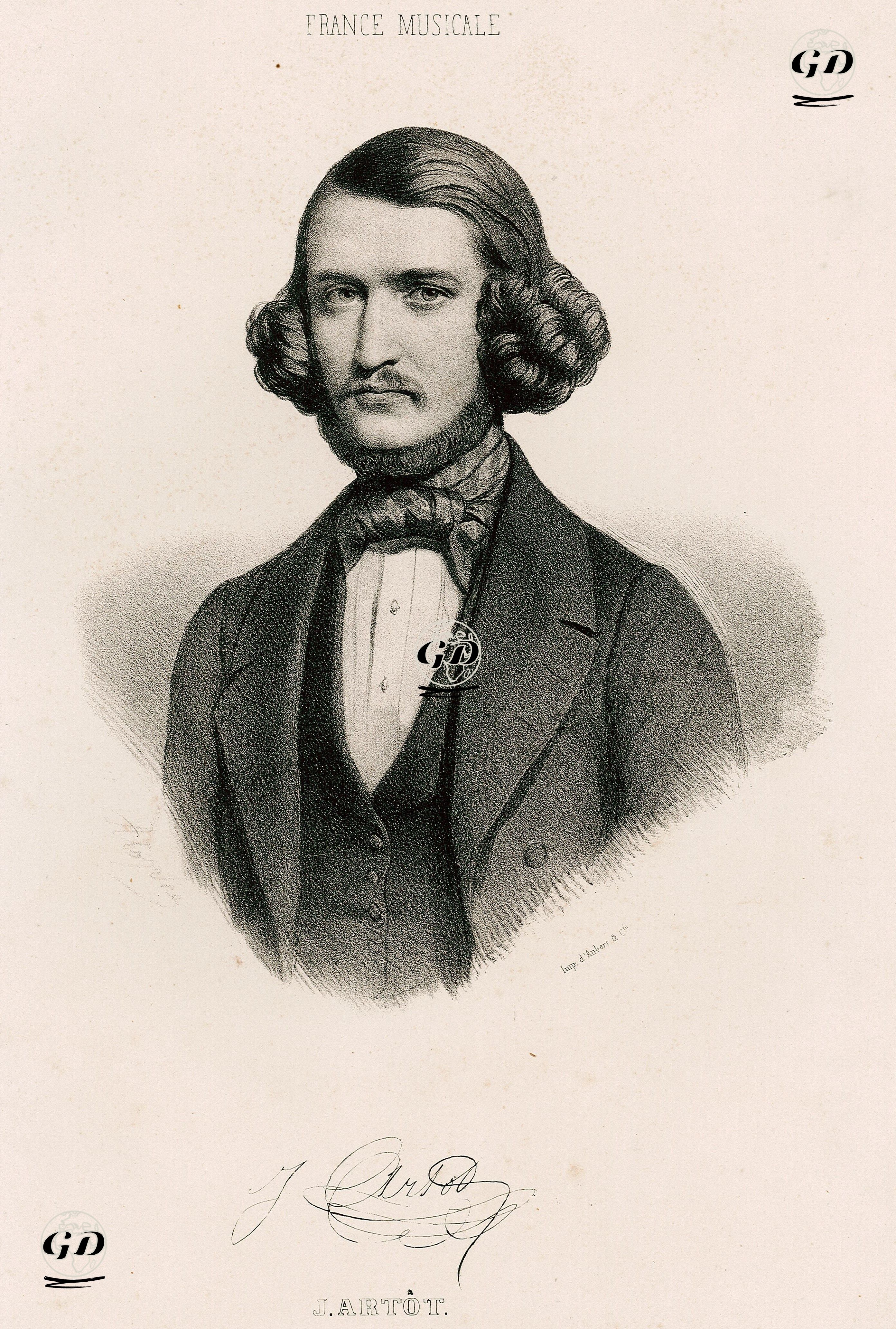 Keman Sanatçısı Alexandre Joseph Artot, Fransız Müziği -  - 1850