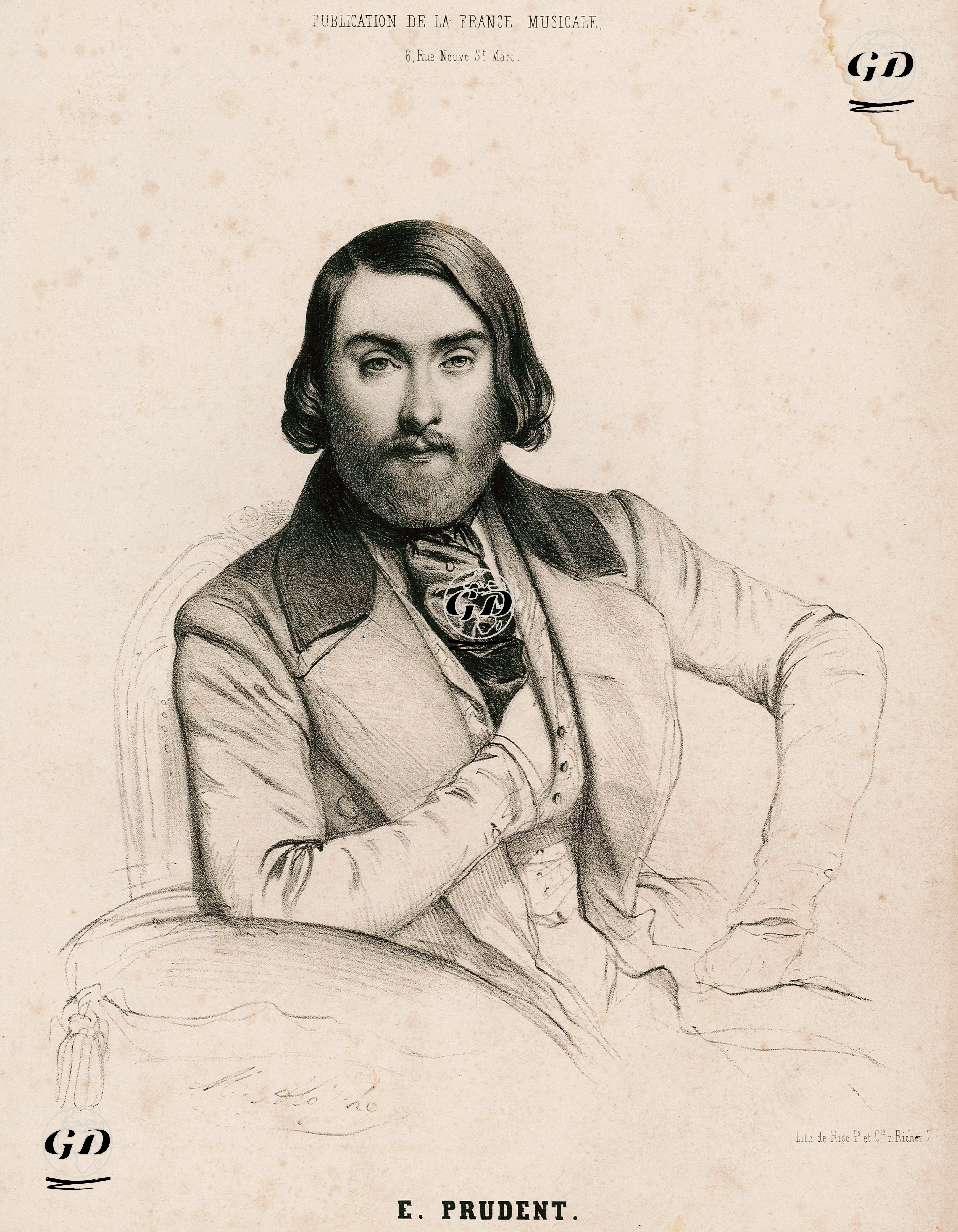 Piyanist Ve Besteci Emile Prudent -  - 1850's