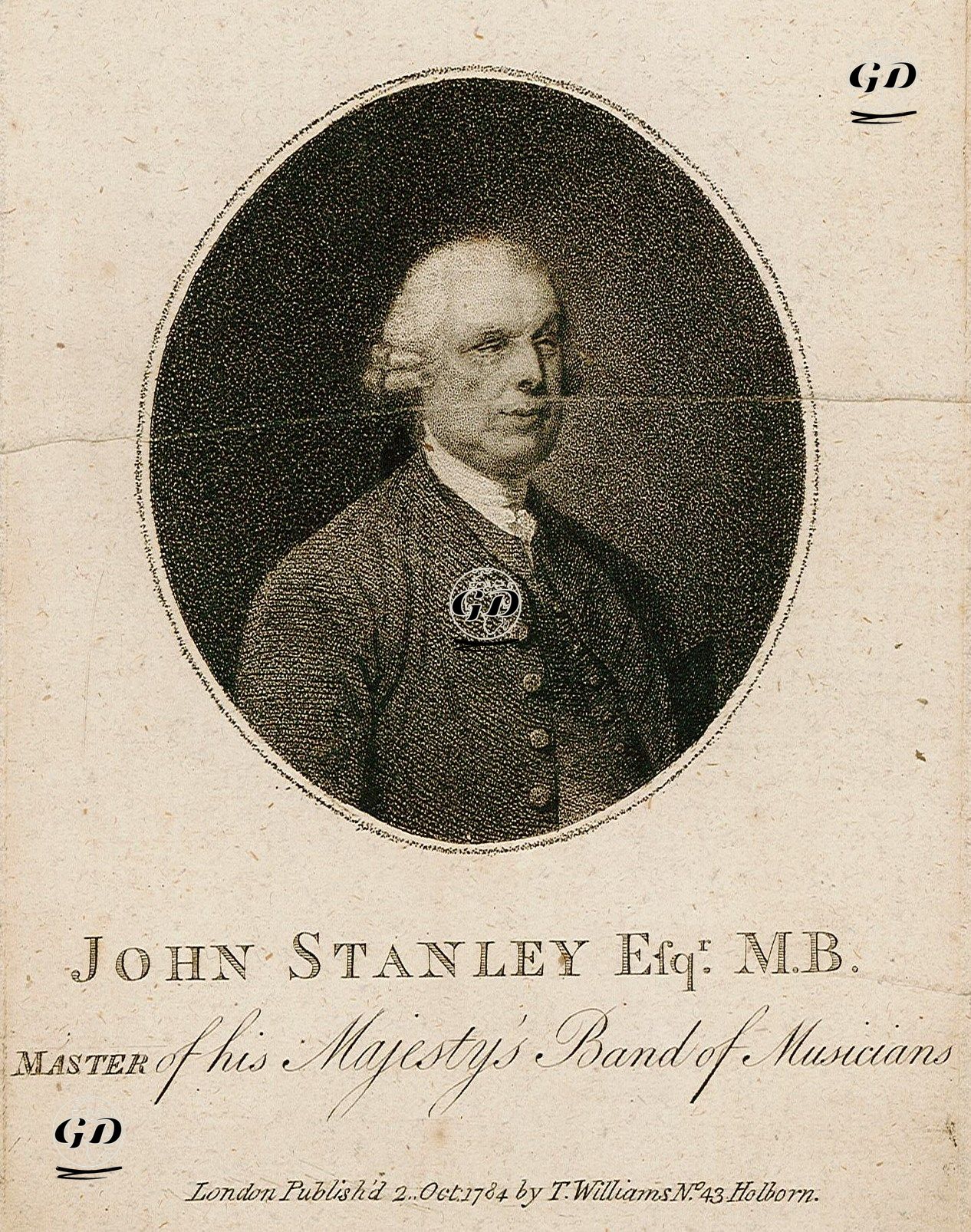 Kraliyet Bandosunun Şefi John Stanley -  - 1784