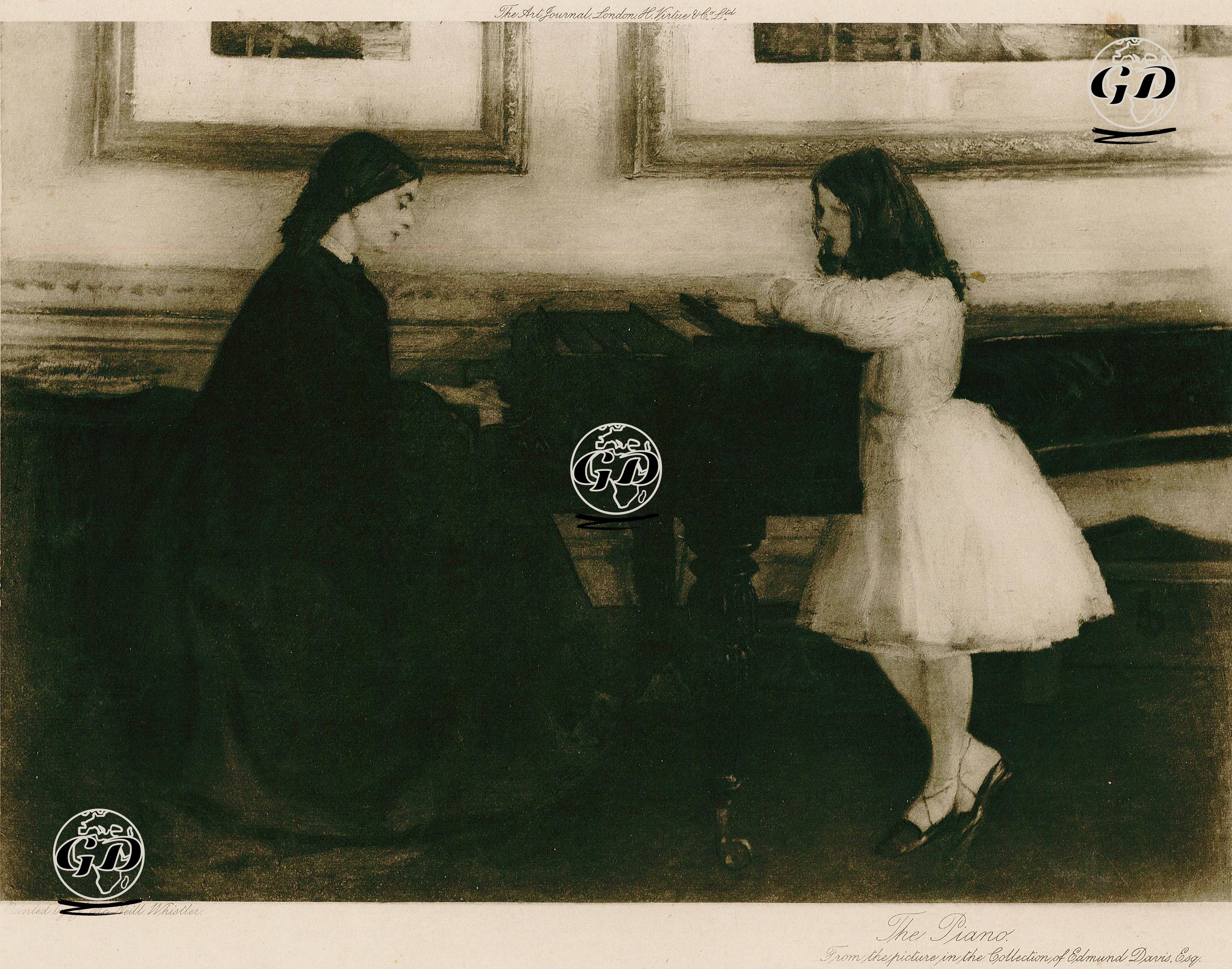 The Piano - James Abbott McNeill Whistler (1834-1903) - 1900
