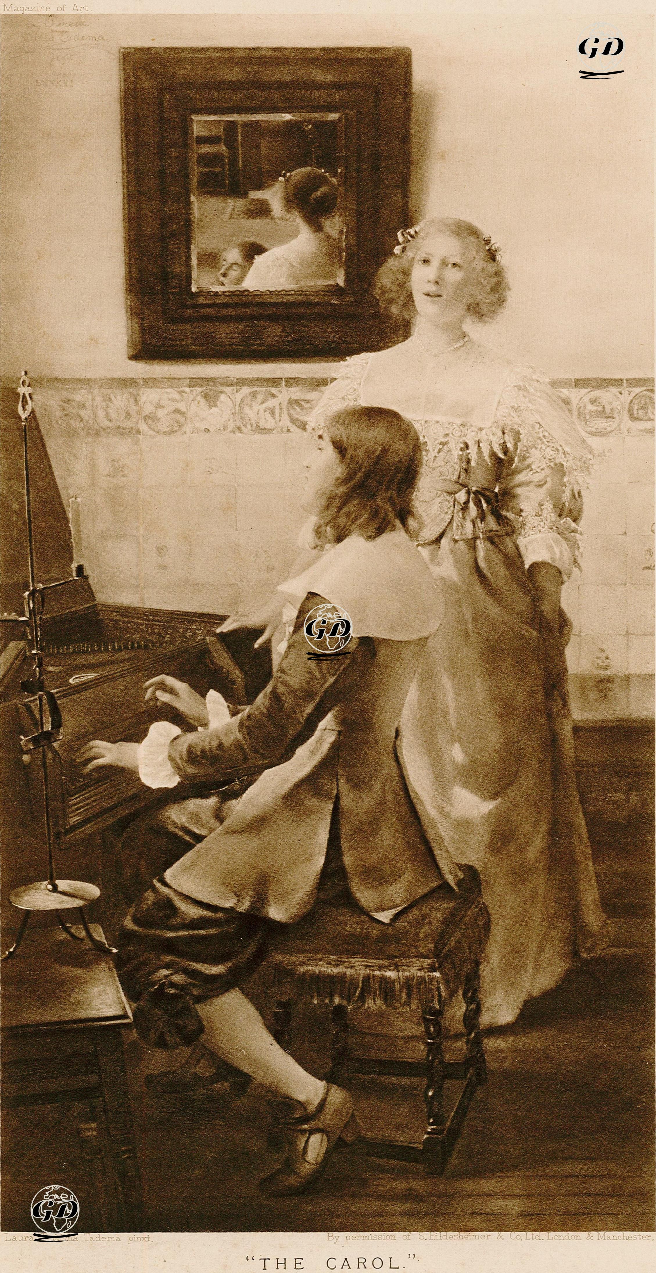 Noel Şarkısı - Laura Theresa Alma Tadema (1852-1909) - 1890's