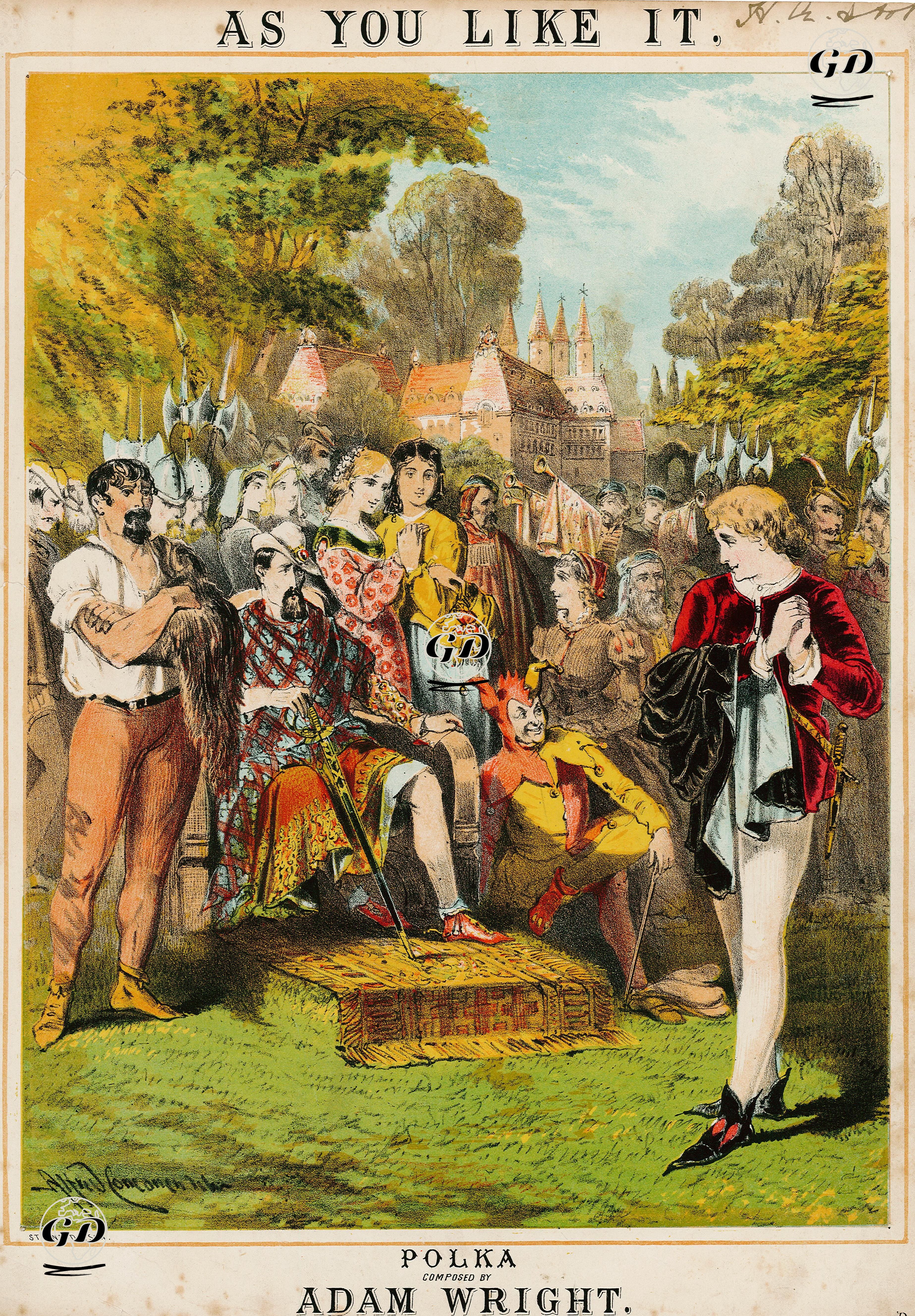 As You Like It, Polka, Composed By Adam Wright - Alfred Concanen (1835-1886) - 1861