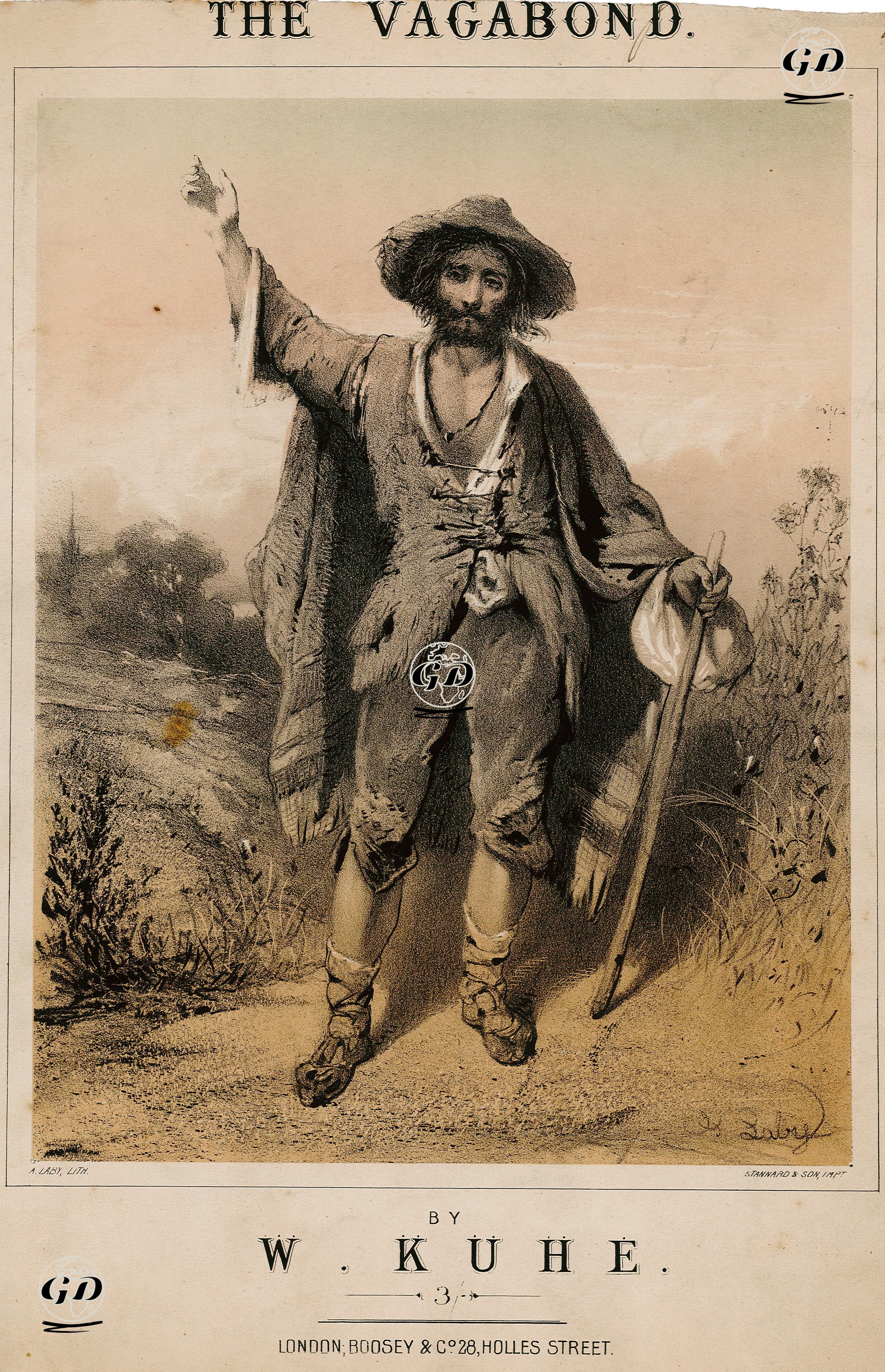Avare, W.Kuhe'nin Bestelediği Halk Şarkısı - A.Laby - 1860's
