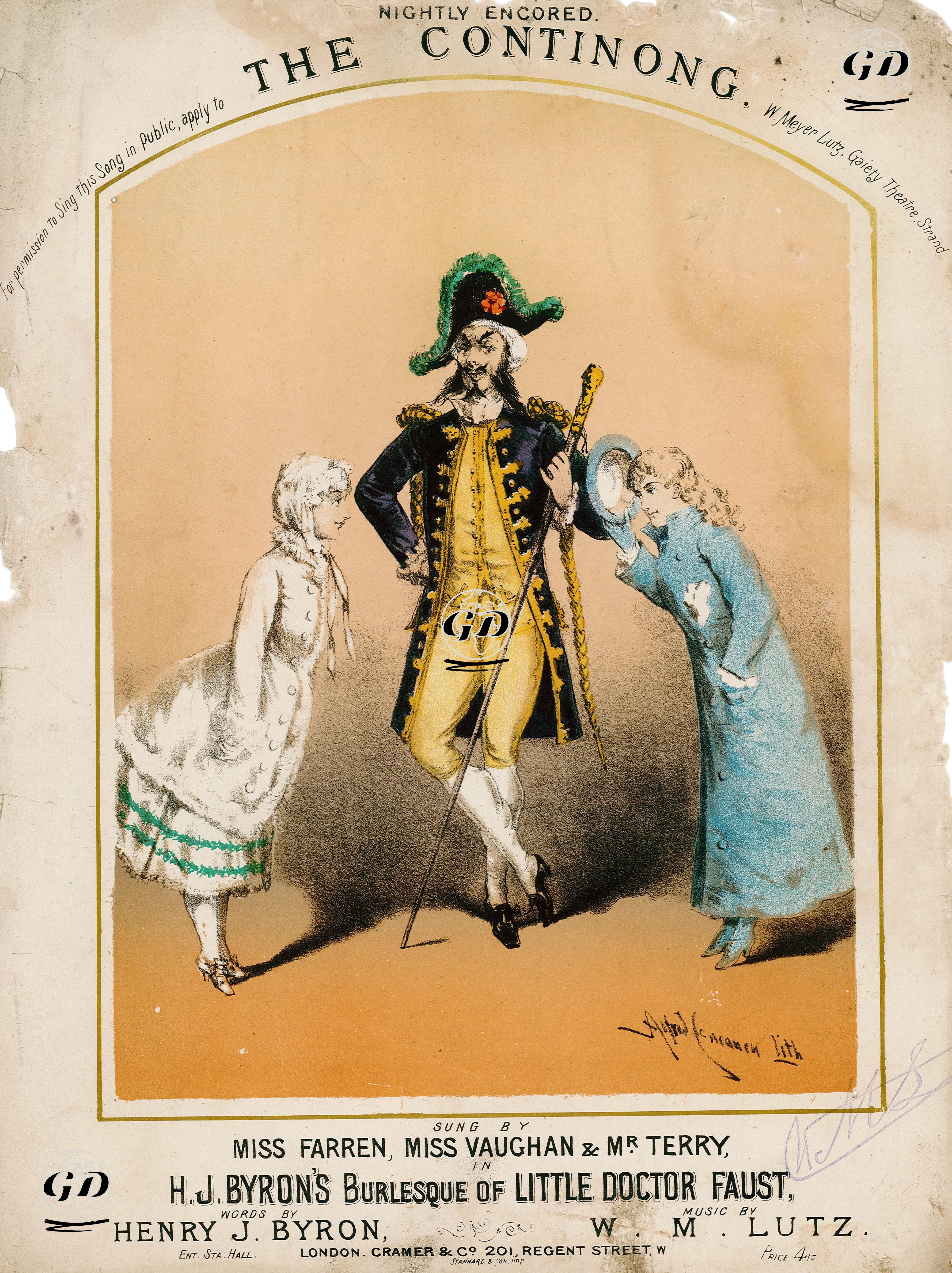 Gecenin En iyisi, W.M.Lutz'un Bestelediği Henry J.Byron'un Sözlerini Yazdığı Şarkı - Alfred Concanen (1835-1886) - 1880's