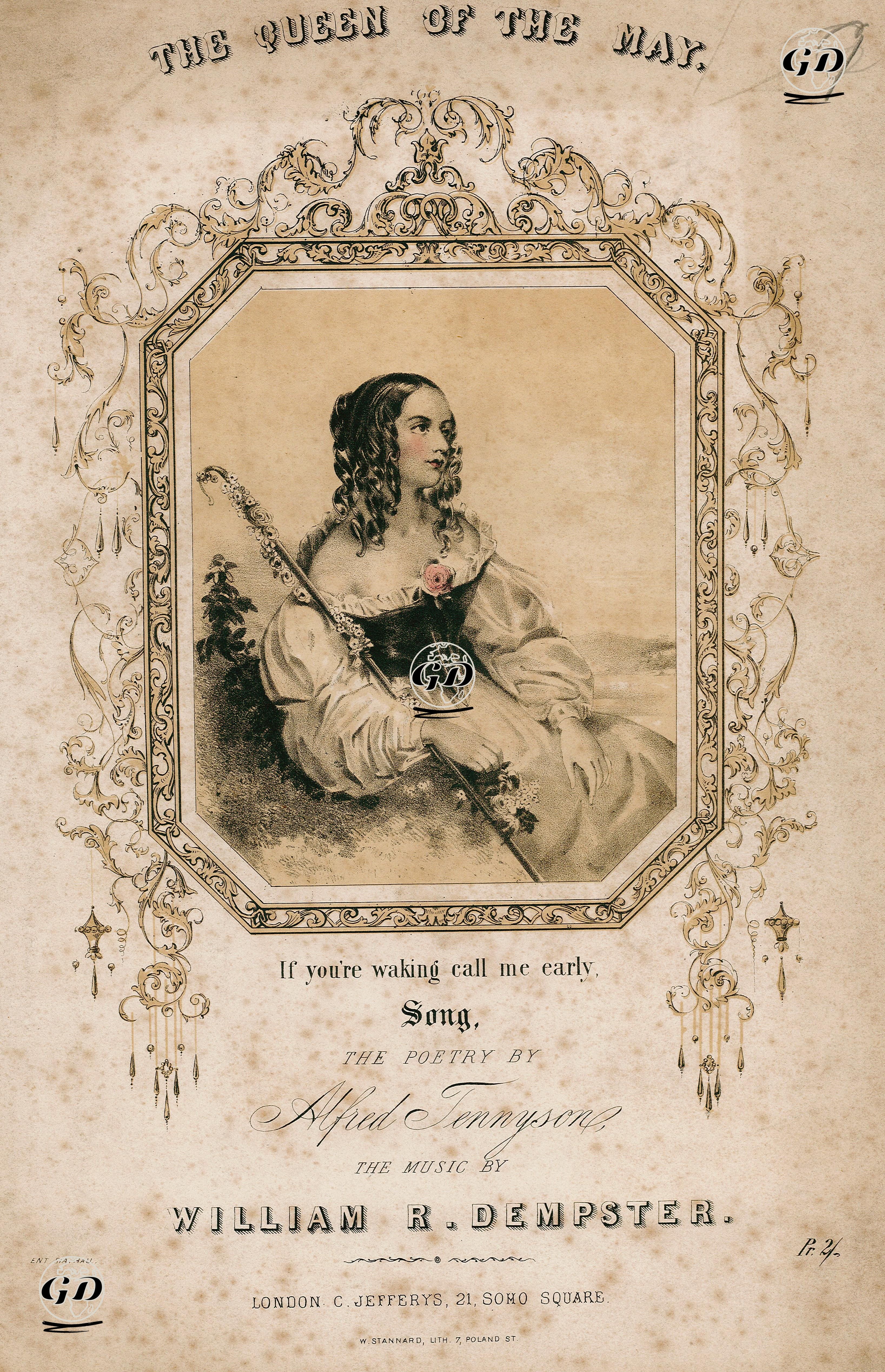 Mayıs Kraliçesi, William R.Dempster'in Bestelediği, Alfred Tennysone Sözlerini Yazdığı Şarkı -  - 1840's