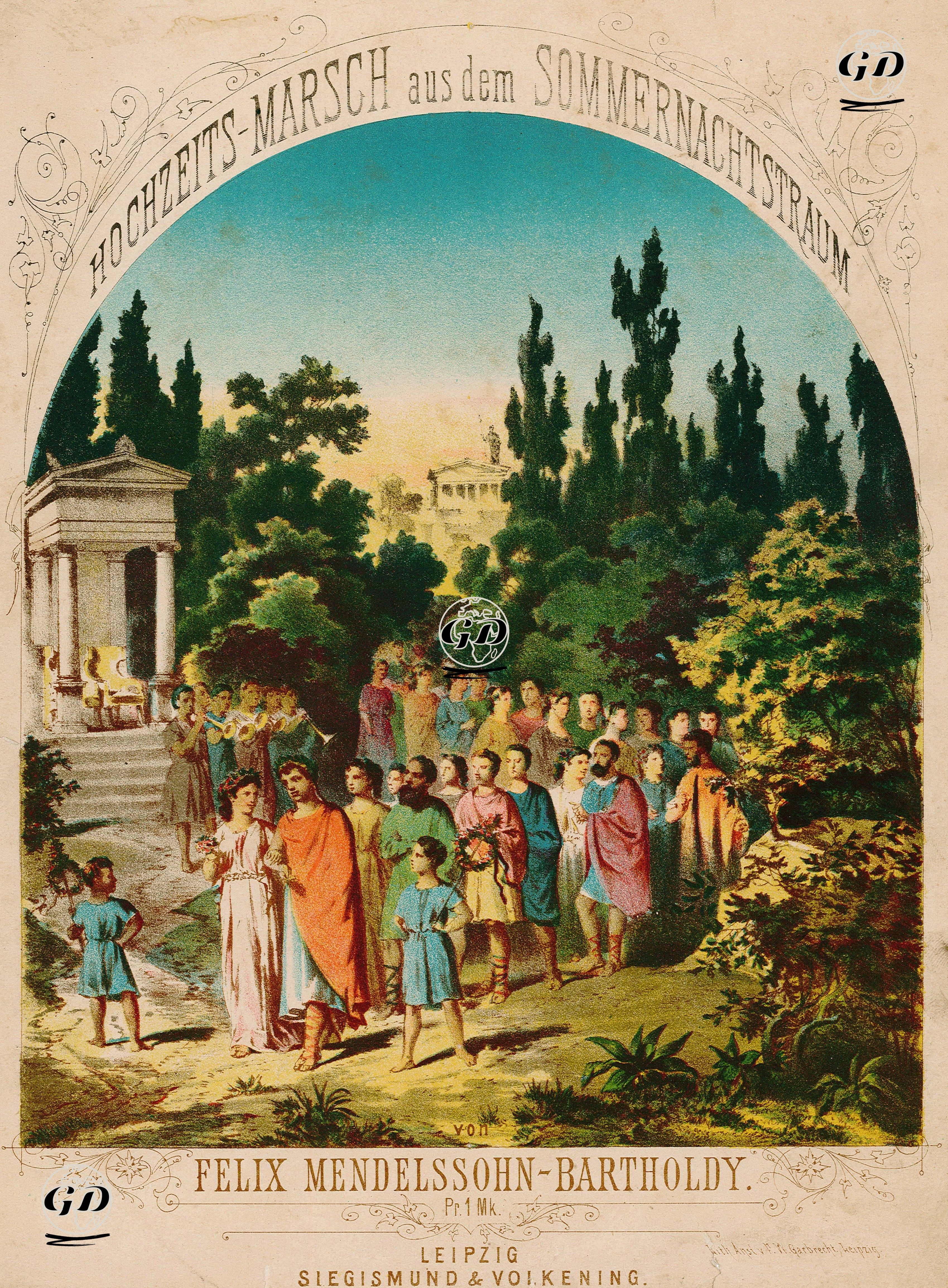 Felix Mendelssohn Bartholdy'nin Bestelediği Yaz Gecesi Rüyasından Düğün -  - 1890's