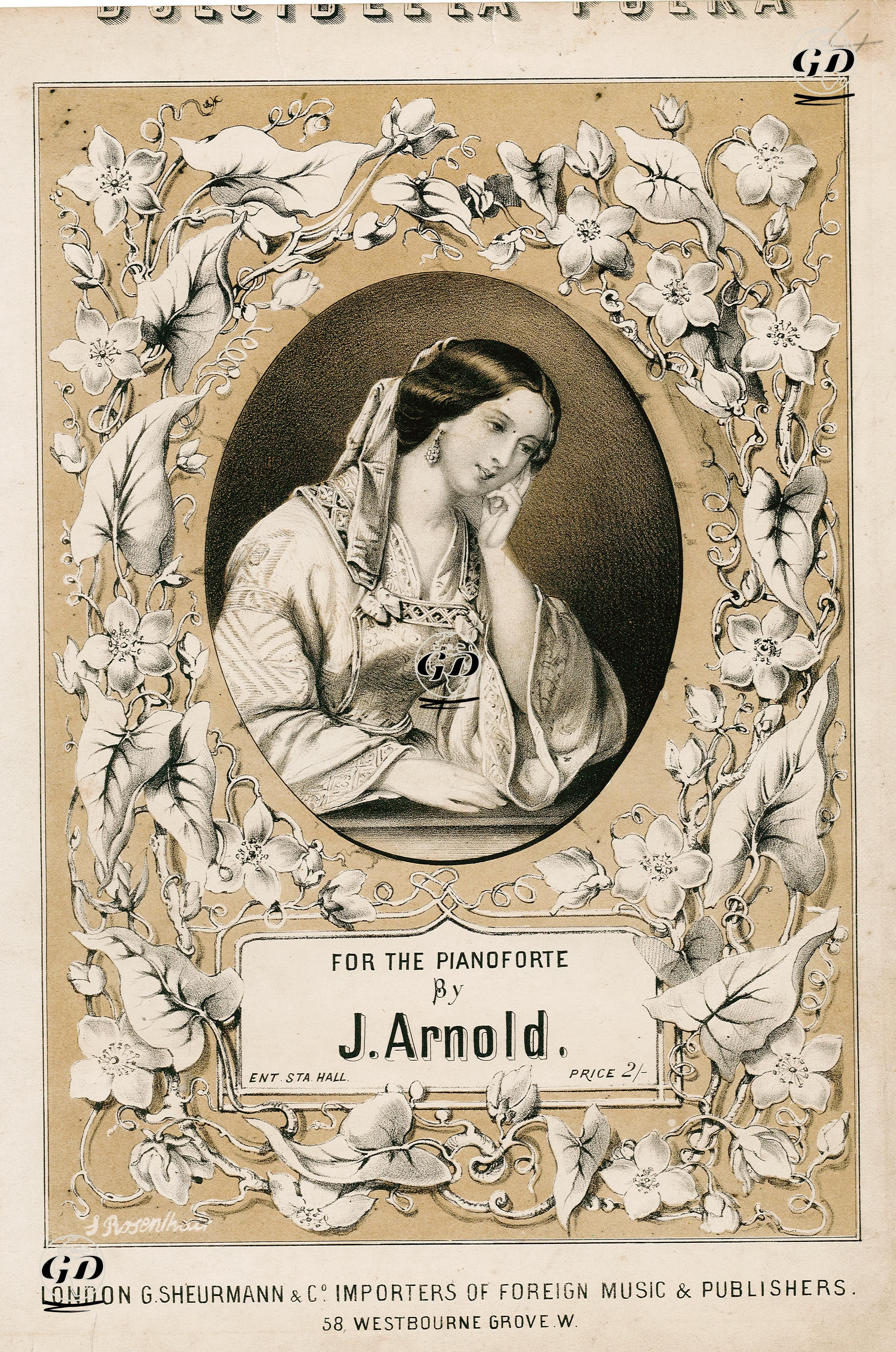 J.Arnold'un Piyano İçin Bestelediği Polka - S.Rosenthal - 1850's