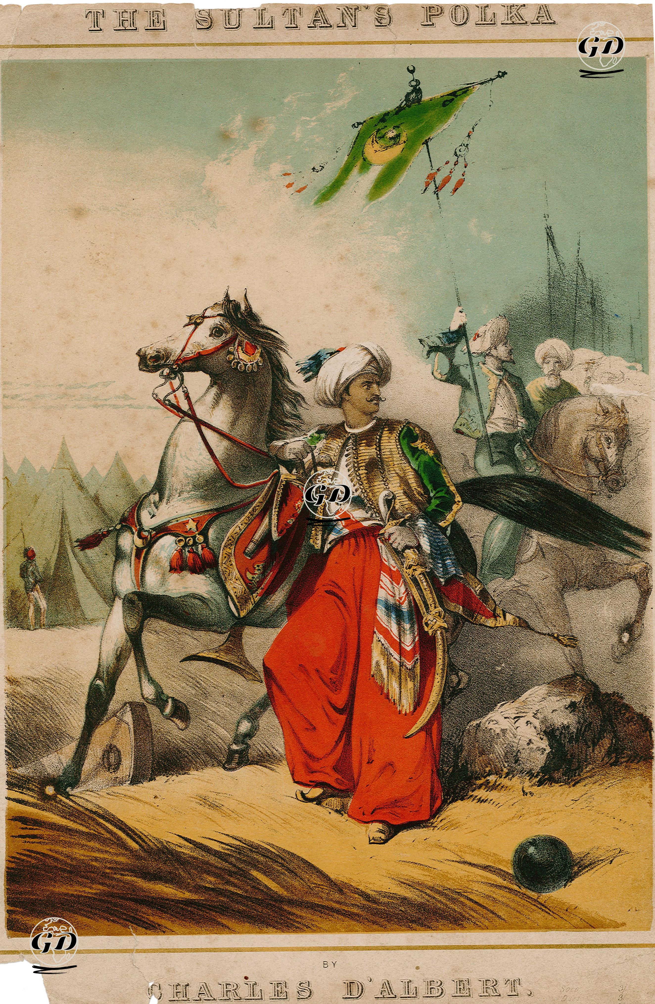 The Sultan's Polka By Charles D'Albert - John Brandard (1812-1863) - 1855