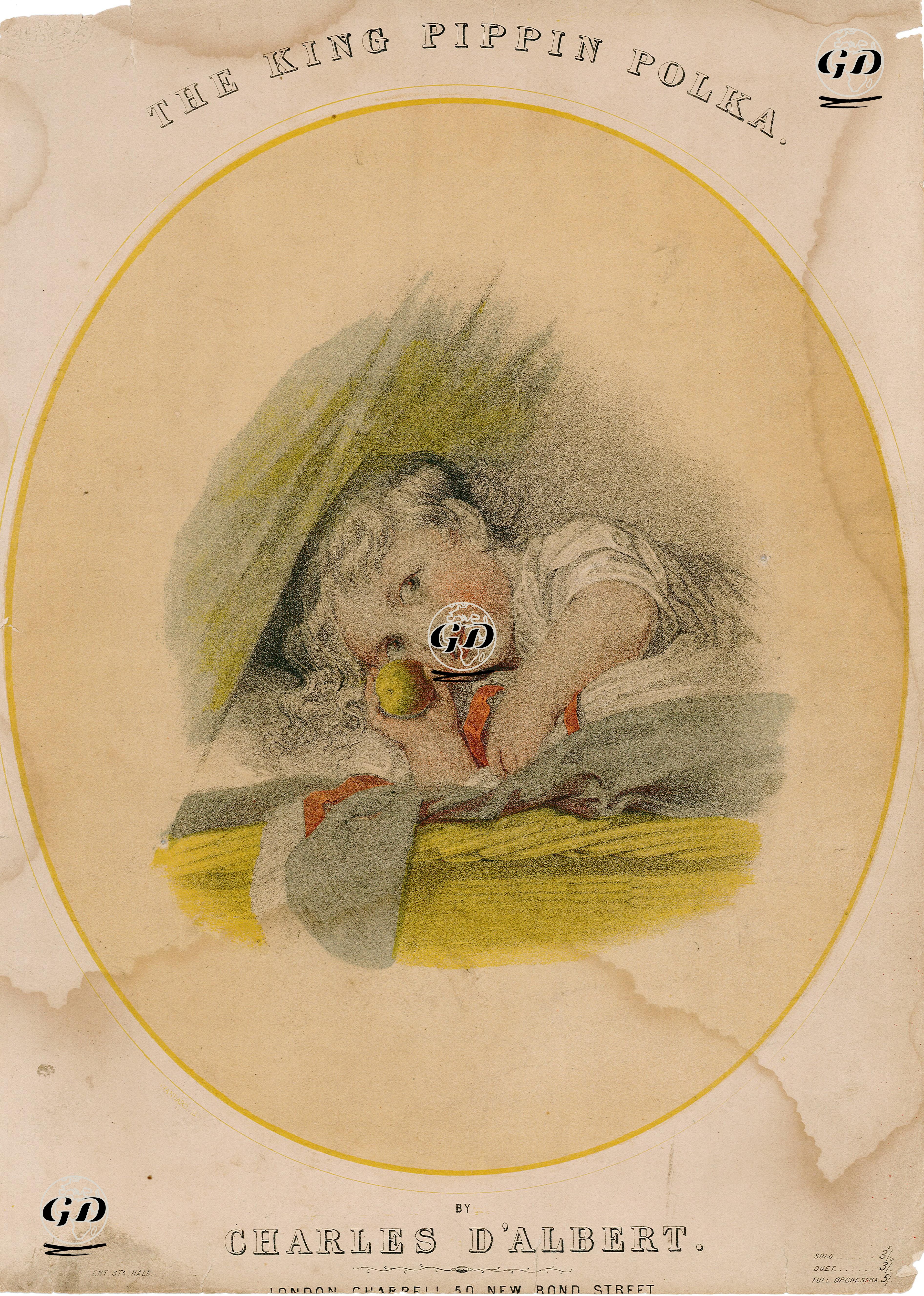 The King Pippin, Polka Composed By Charles D'Albert -  - 1850's