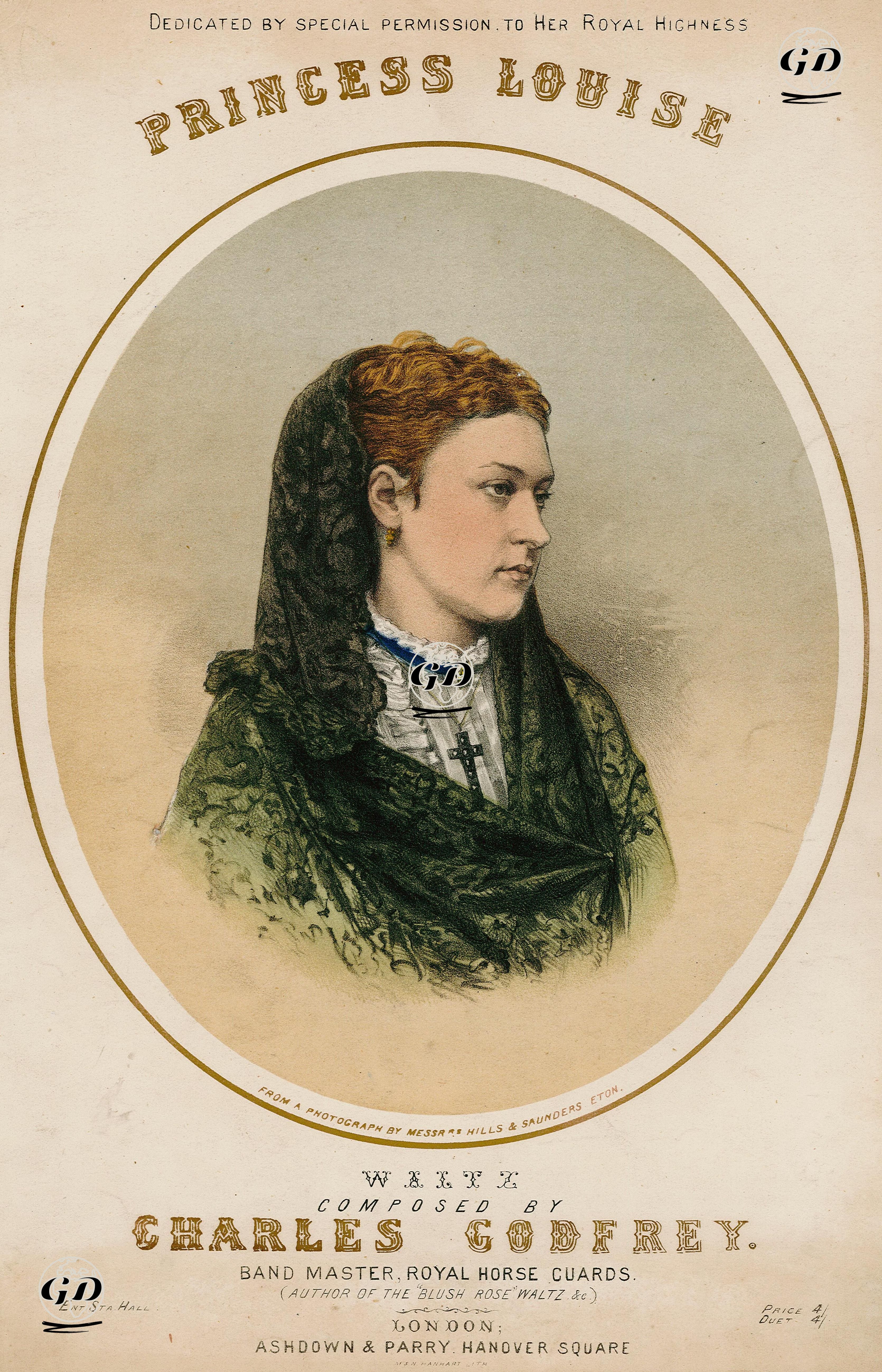 Princess Louise, Waltz Composed By Charles Godfrey, Band Master, Royal Horse Guards -  - 1870's