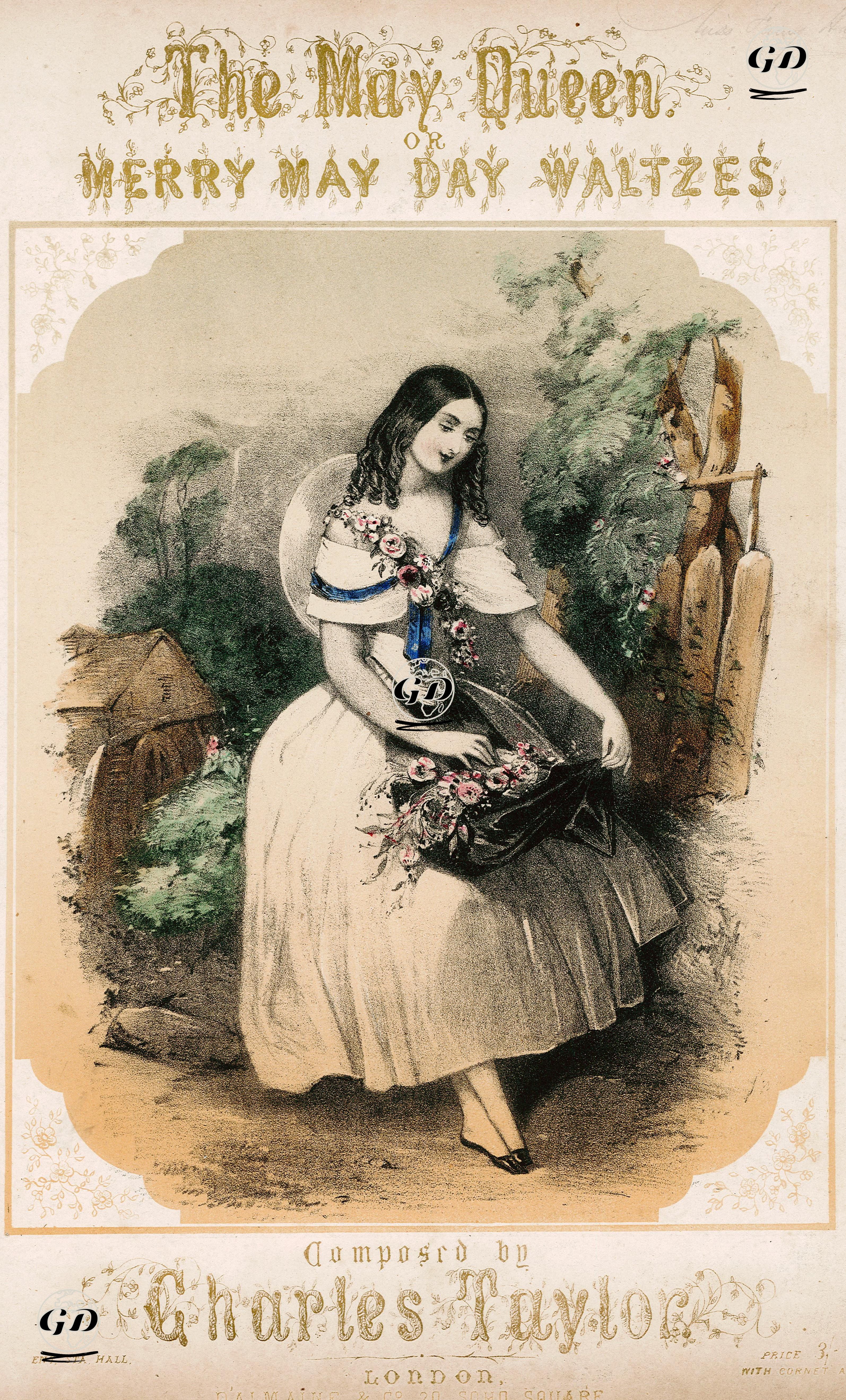 The May Queen Or Marry May Day, Waltzes Composed By Charles Taylor -  - 1870's