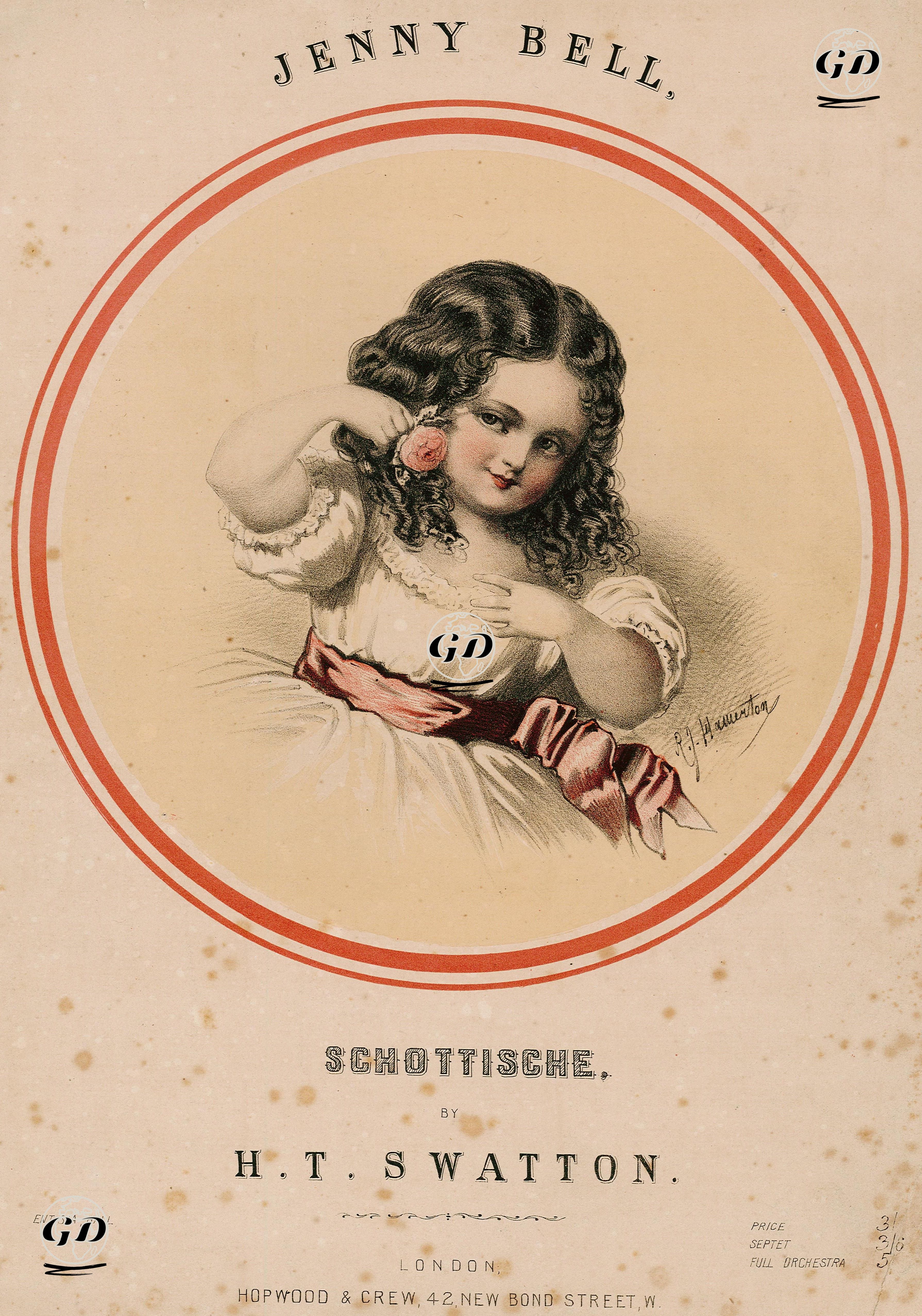 Jenny Bell, H.T.Swatton Tarfından Bestelenen İskoç Dans Müziği - Robert Jacob Hamerton (1810-1904) - 1873