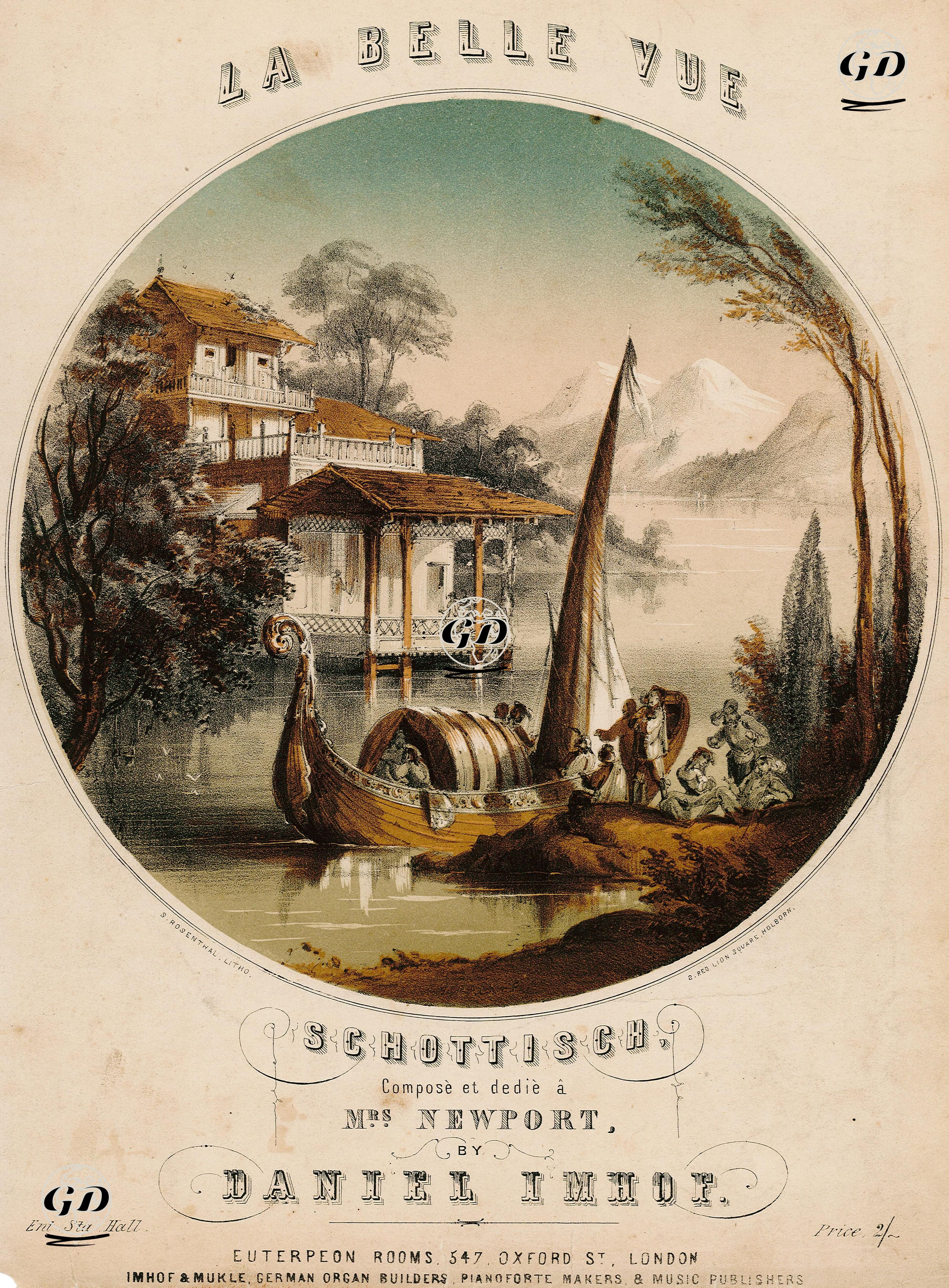 Panorama, Daniel Imhof Tarfından Bestelenen Ve Bayan Newport'a Atfedilen İskoç Dans Müziği - S.Rosenthal - 1850's