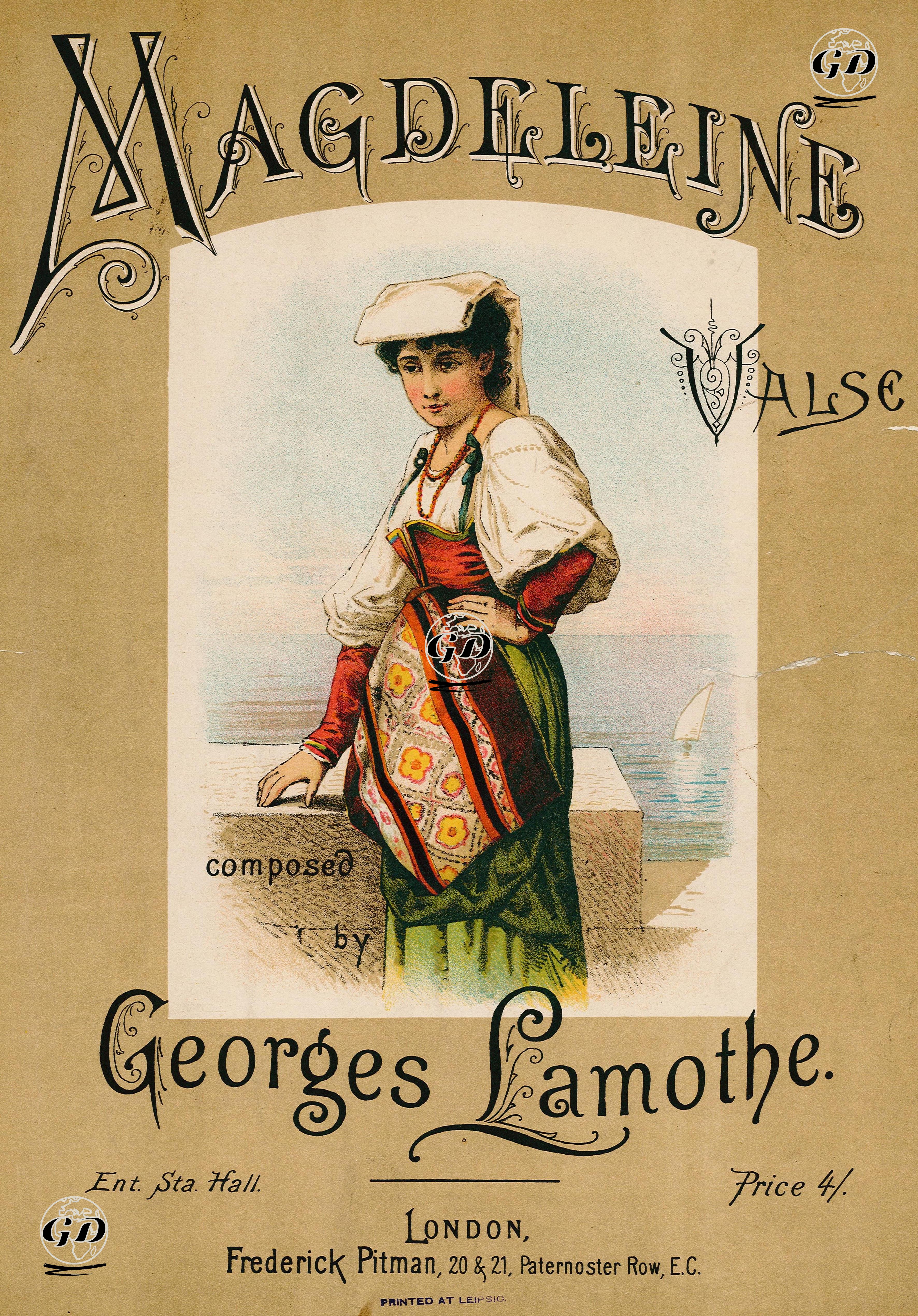 Magdeleine, Georges Lamothe'nin Bestelediği Vals -  - 1890's