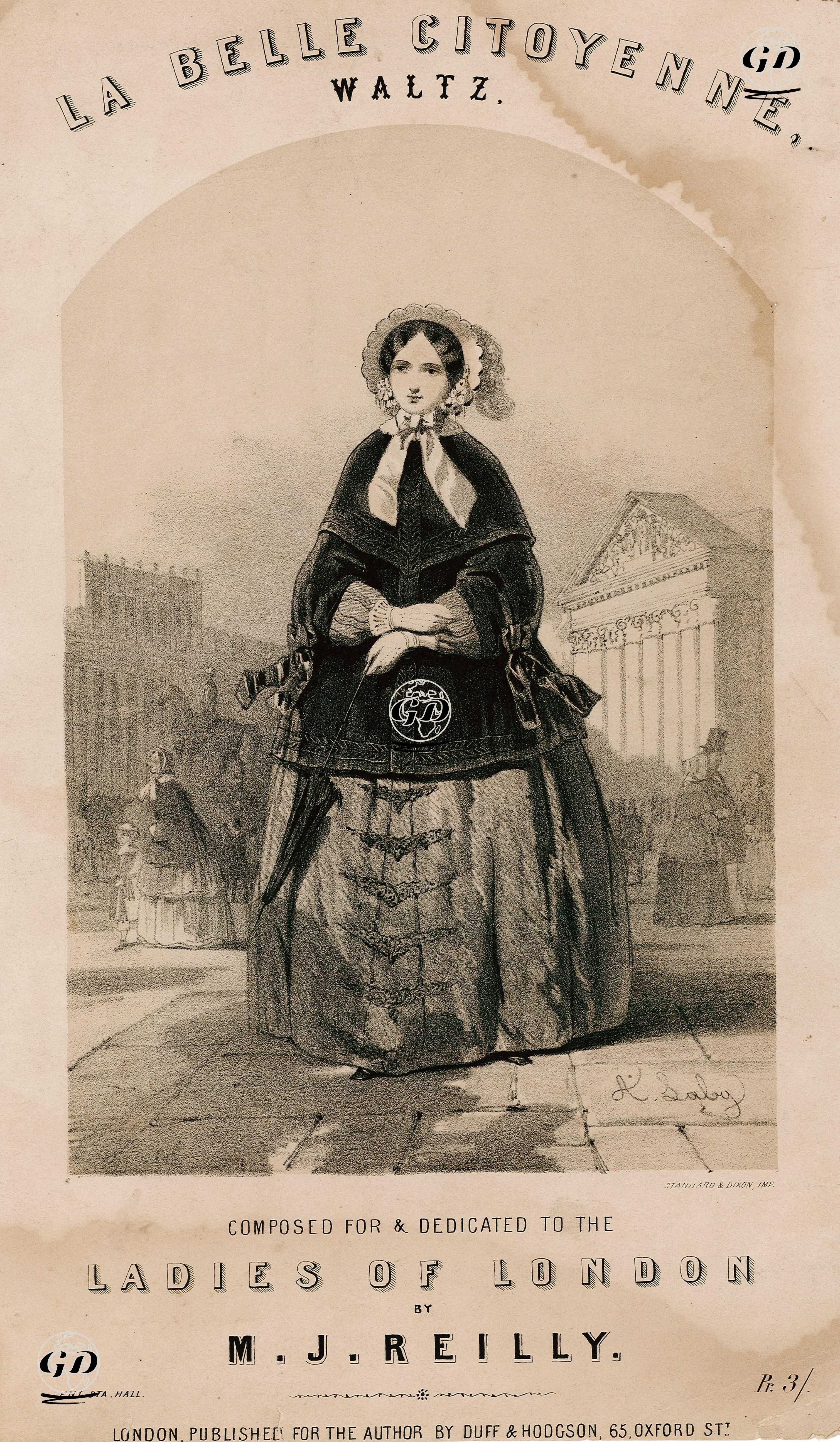 Güzel Vatandaş, M.J.Reilly'nin Bestelediği Londra Bayanlarına Atfedilen Vals - A.Laby - 1850's