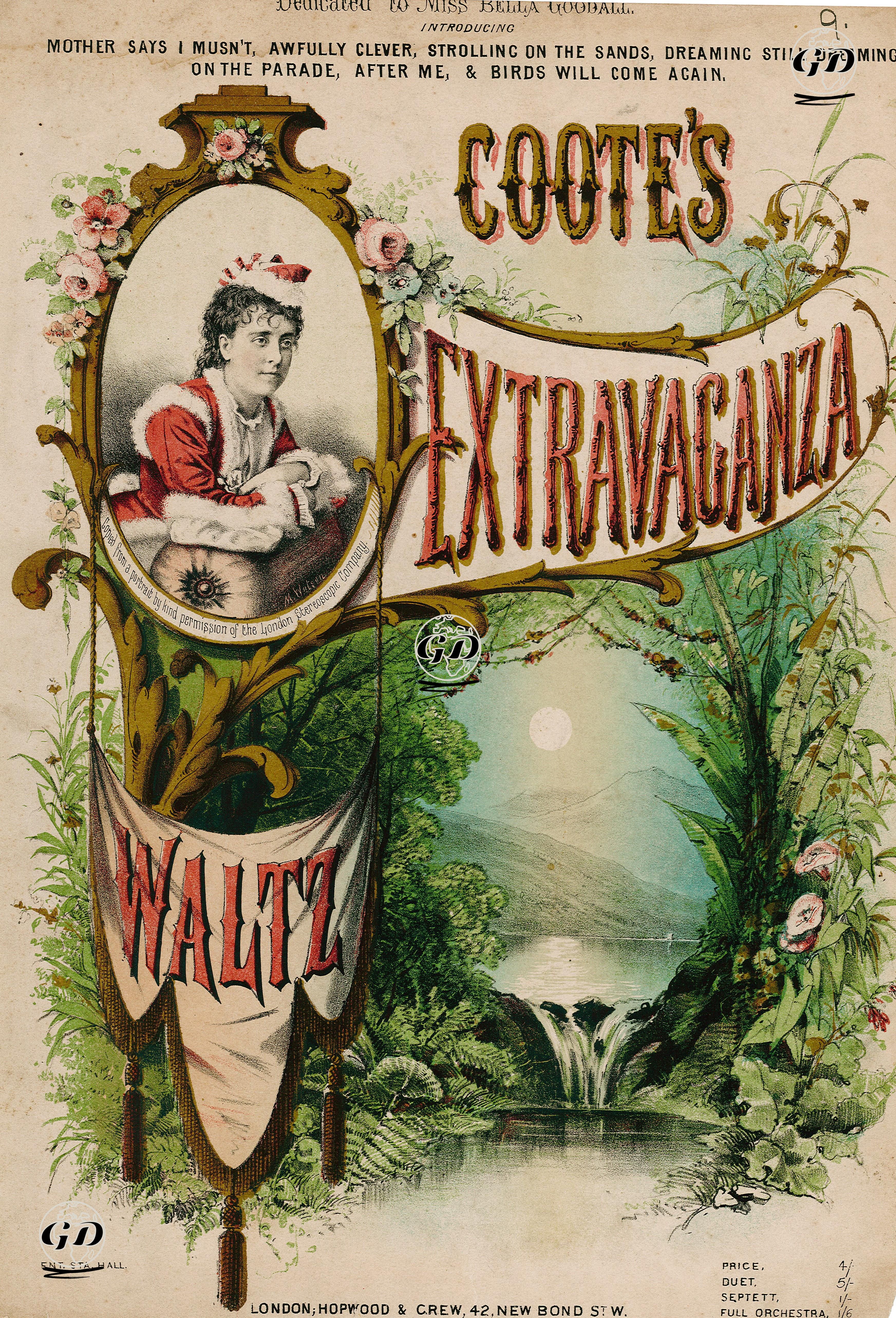 Coote'nin Fantezi Müzik Türünde Vals -  - 1870's