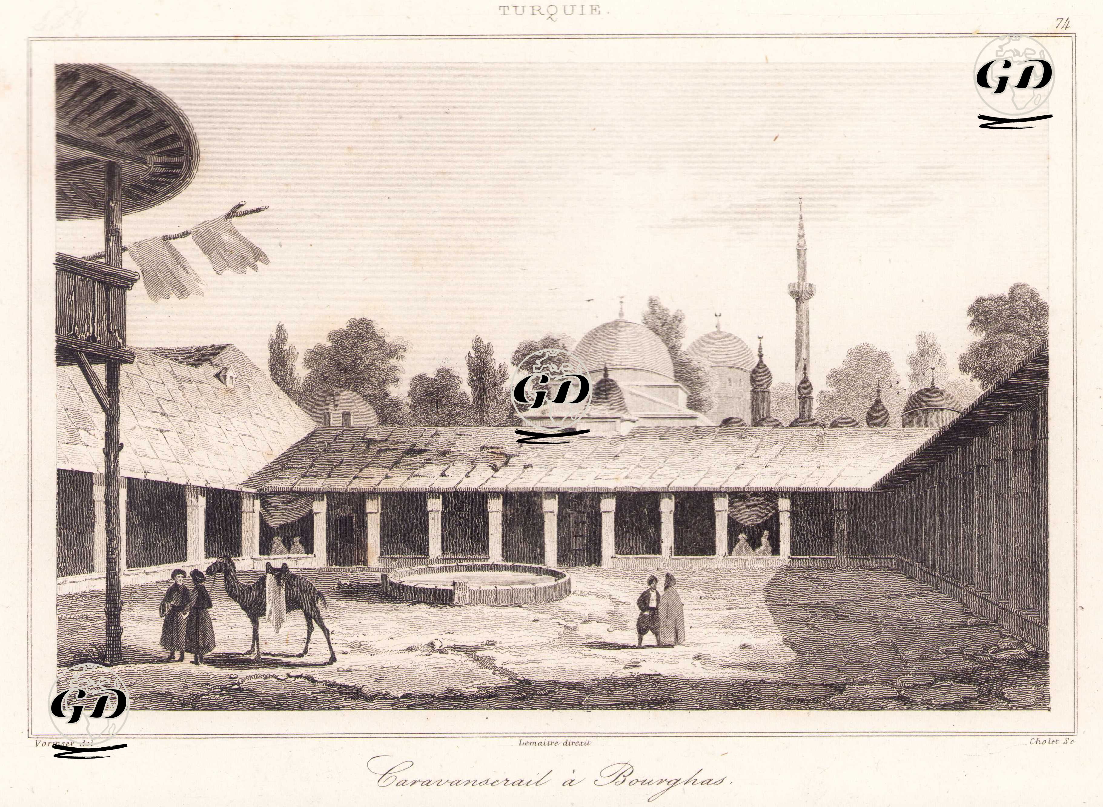 Lüleburgaz Sokullu Mehmet Paşa Kervansarayı, Kırklareli - Vormser - 1840