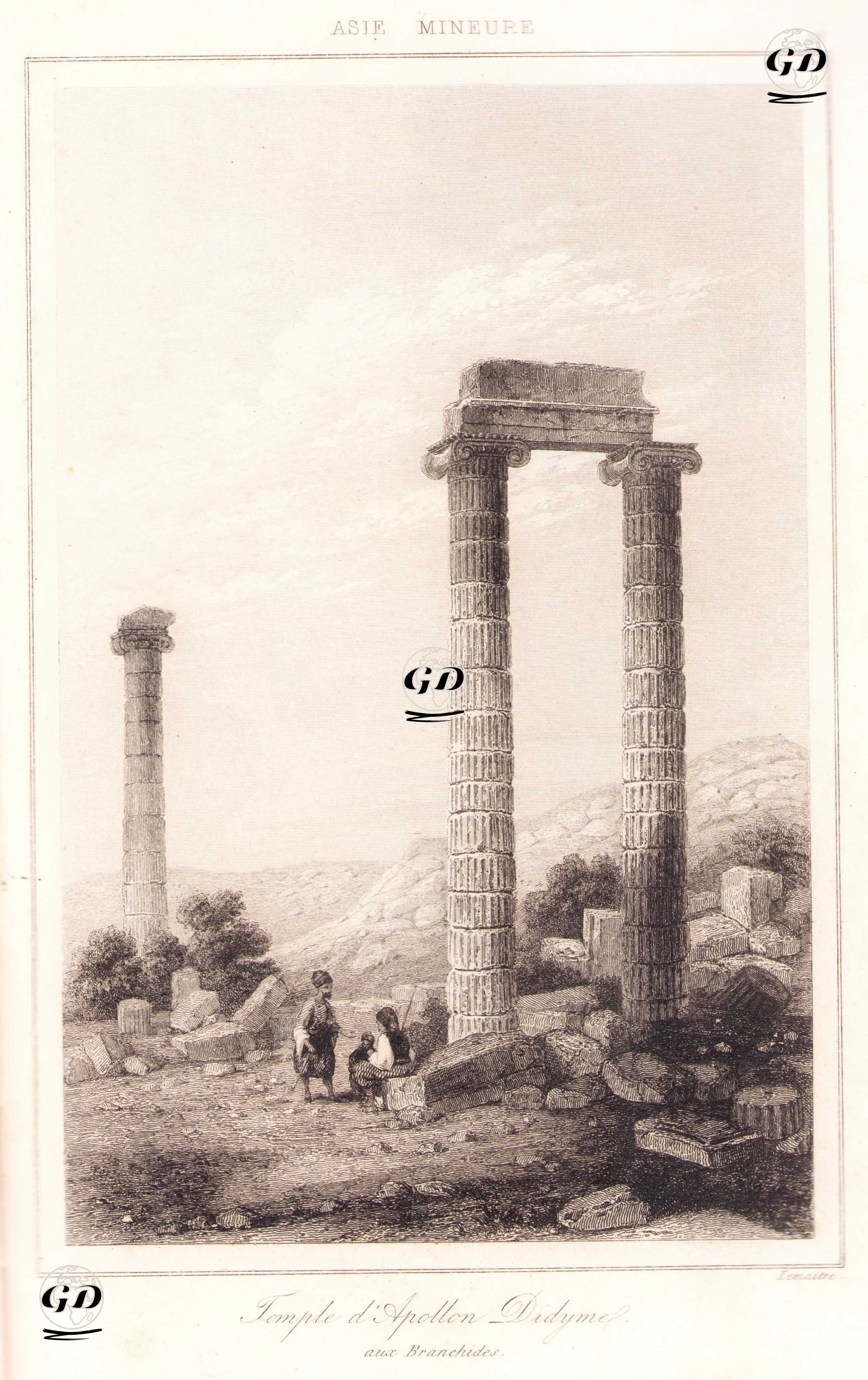 Didim Apollon Tapınağı, Aydın - Charles Felix Marie Texier (1802-1871) - 1863
