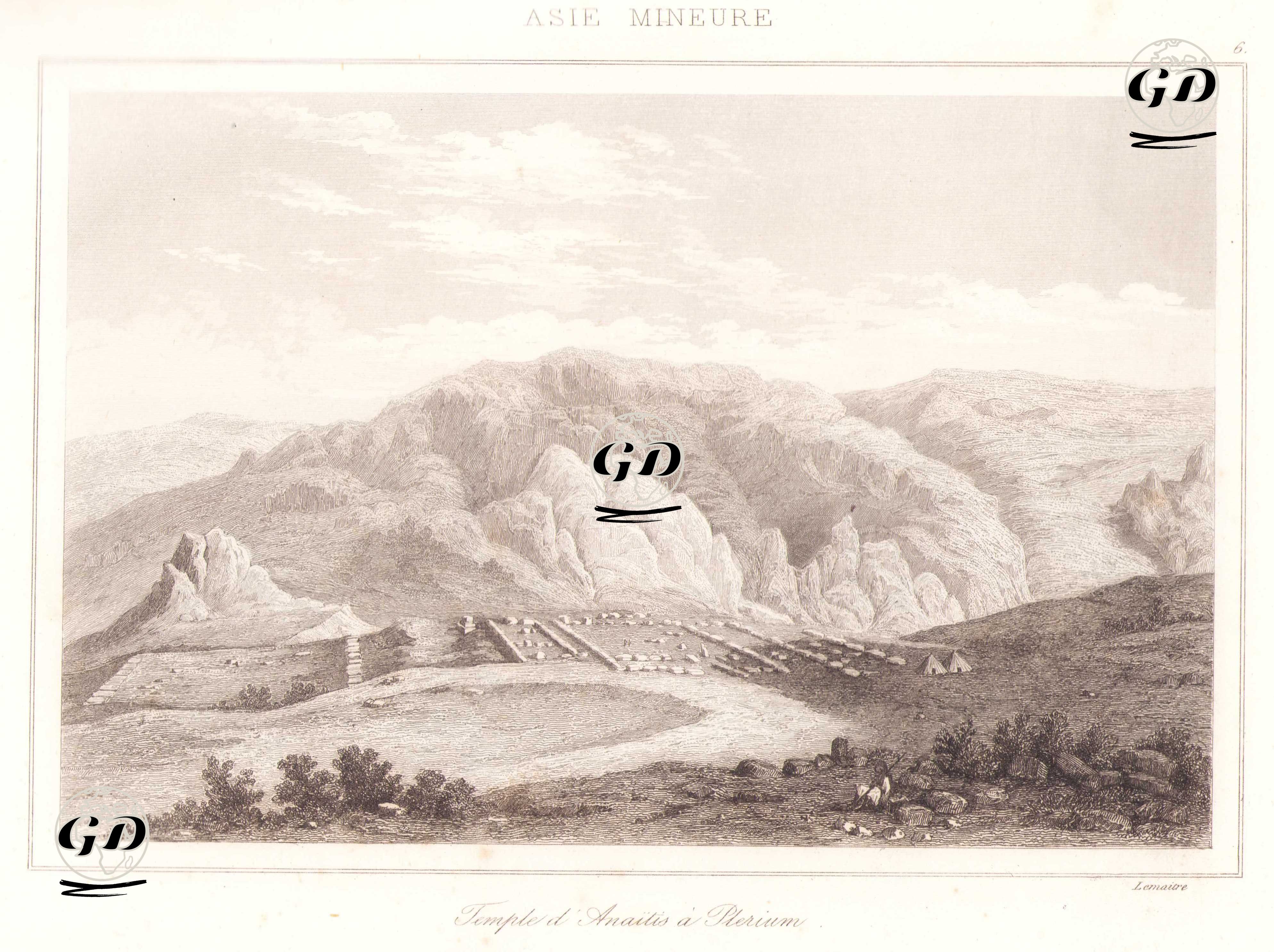 Hitit İmparatorluğunun Başkenti Hattuşa (Bugünkü Boğaz Kale) Antik Kenti, Çorum - Charles Felix Marie Texier (1802-1871) - 1863
