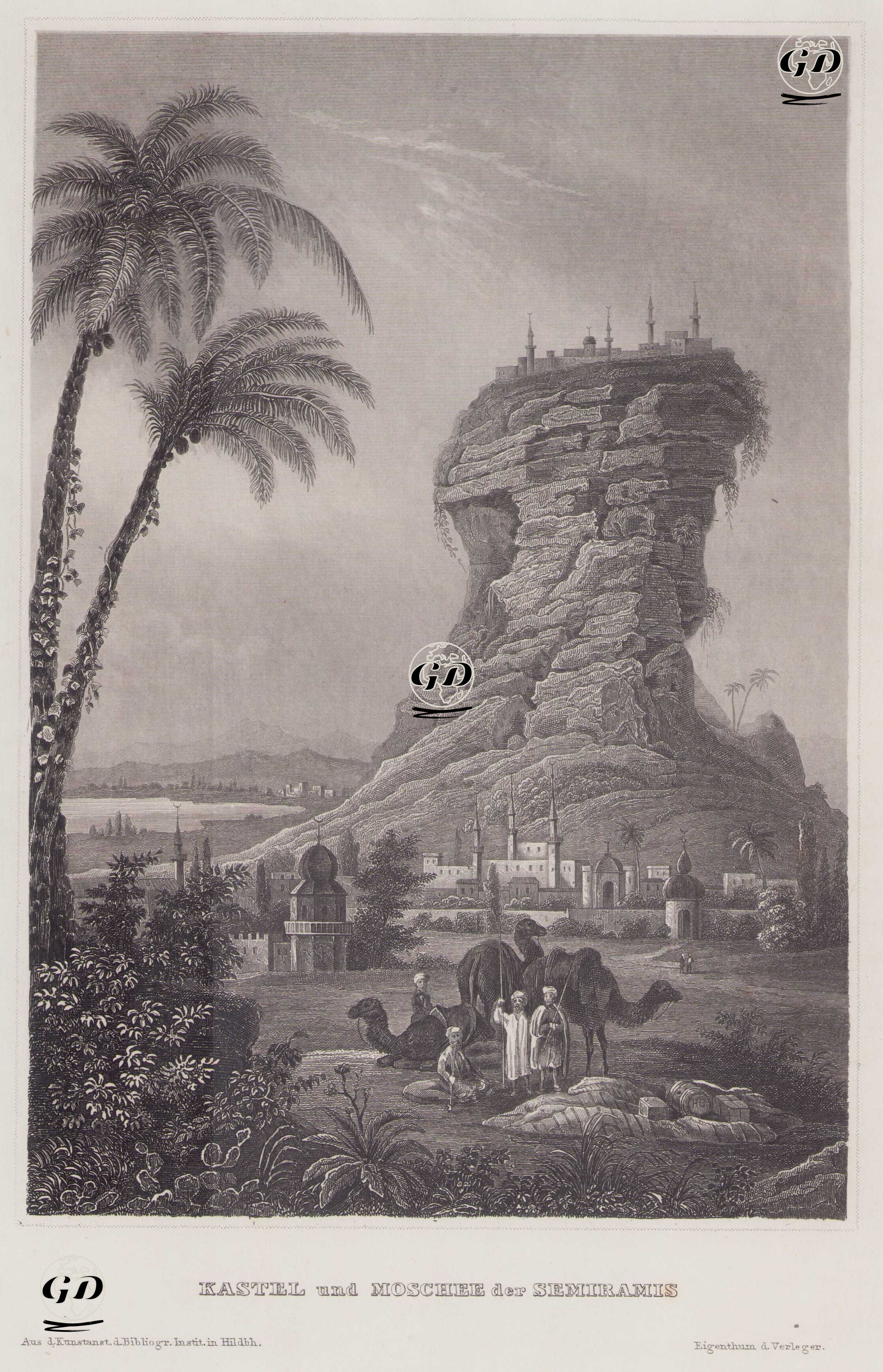 Kastel und Moschee der Semiramis -  - 1861