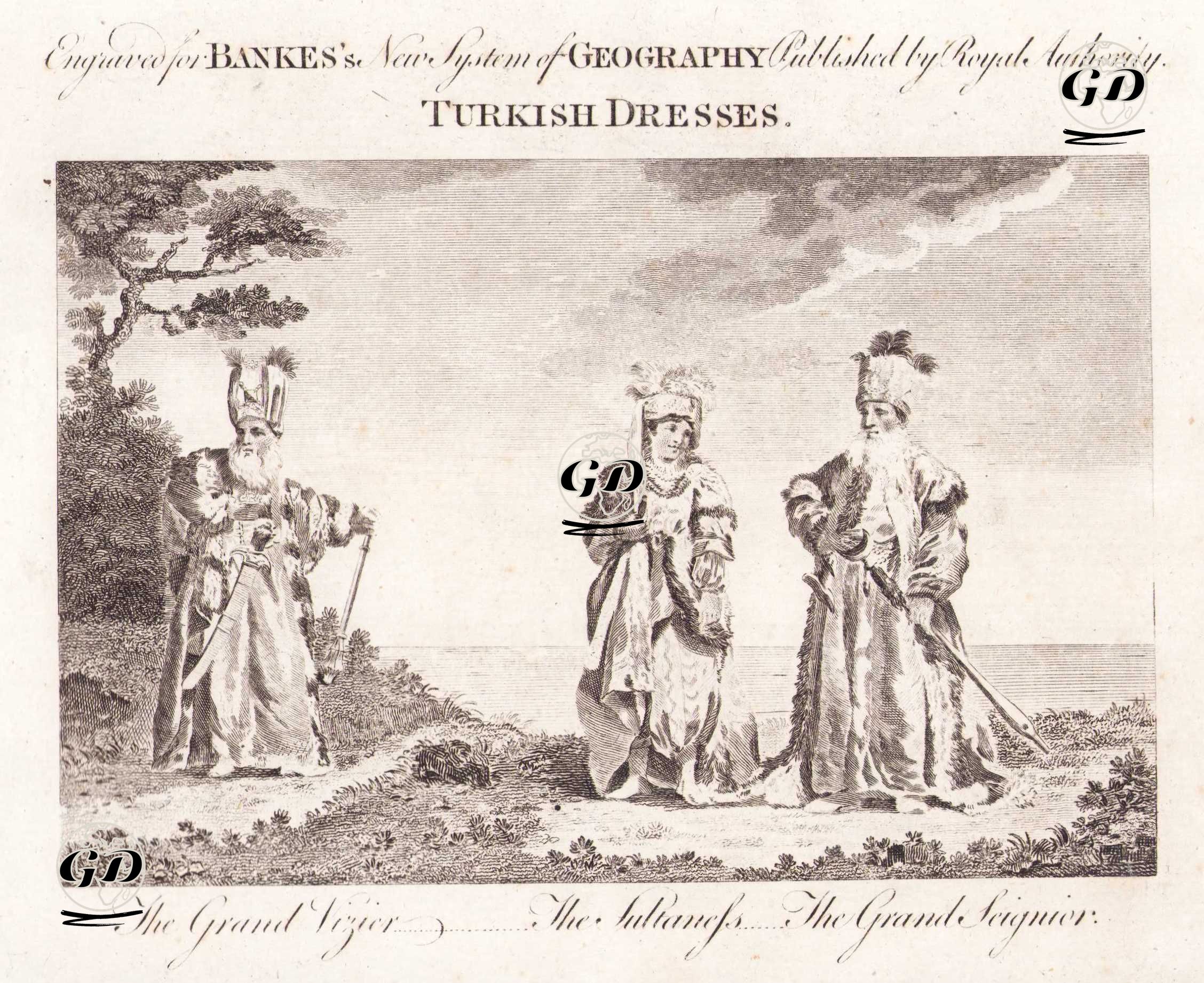 !8.Yüzyılda Osmanlı İmparatorluğunda Veziriazam, Hanım Sultan ve Padişah Kostümleri -  - 1787