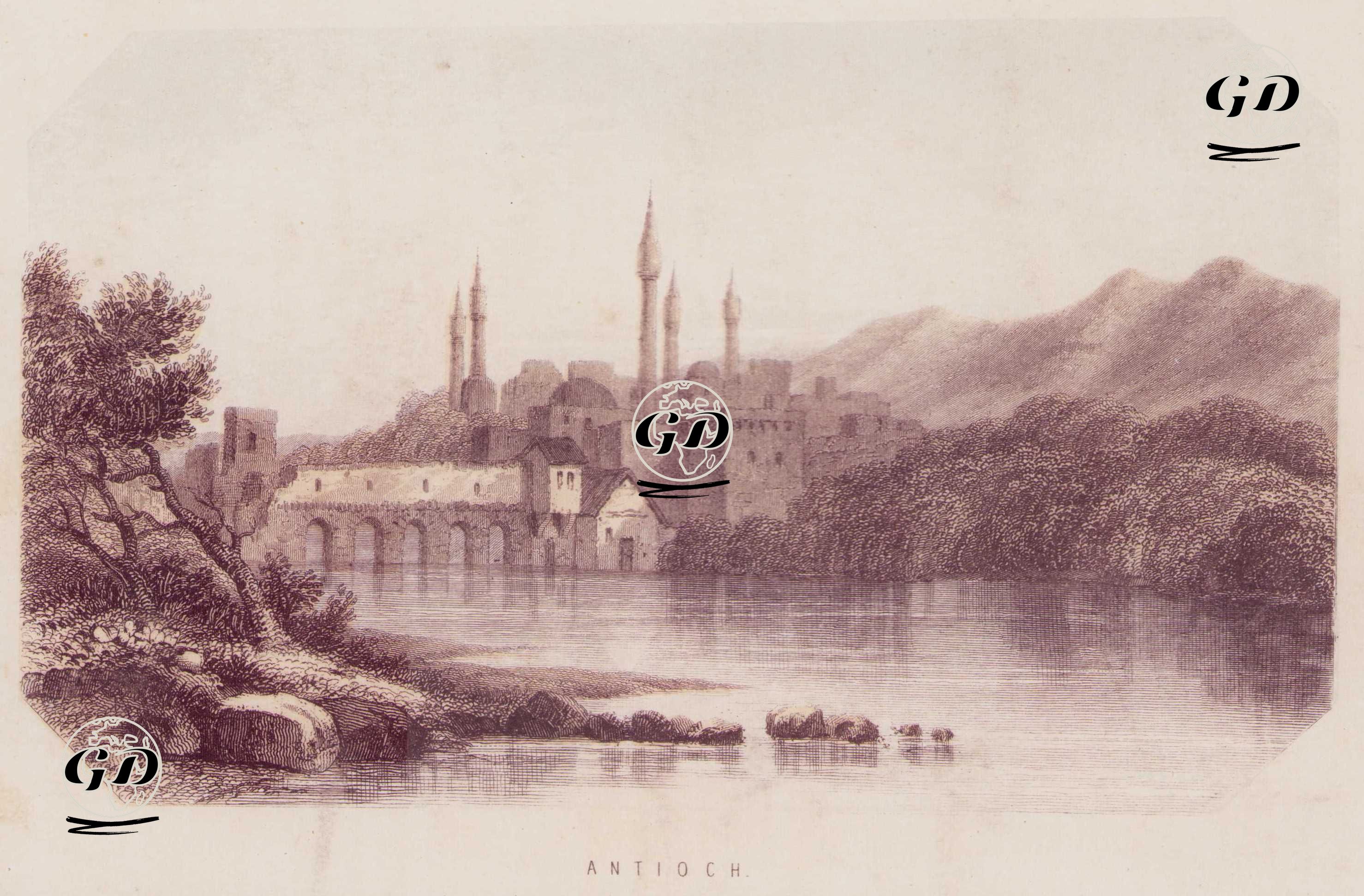 Antakya Şehri Ve Köprü Kapısı -  - 1880's
