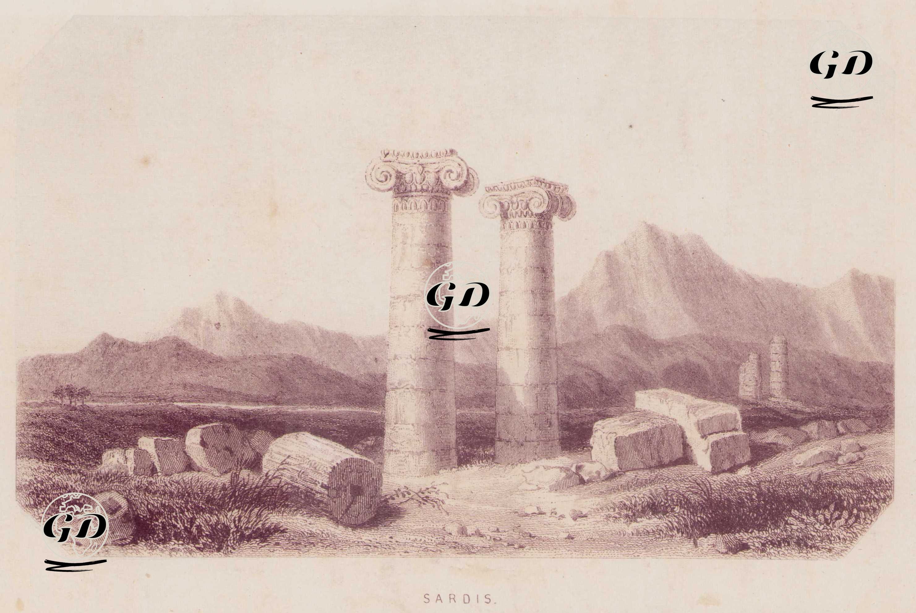 Sardes Antik Şehri Ve Artemis Tapınağı -  - 1880's