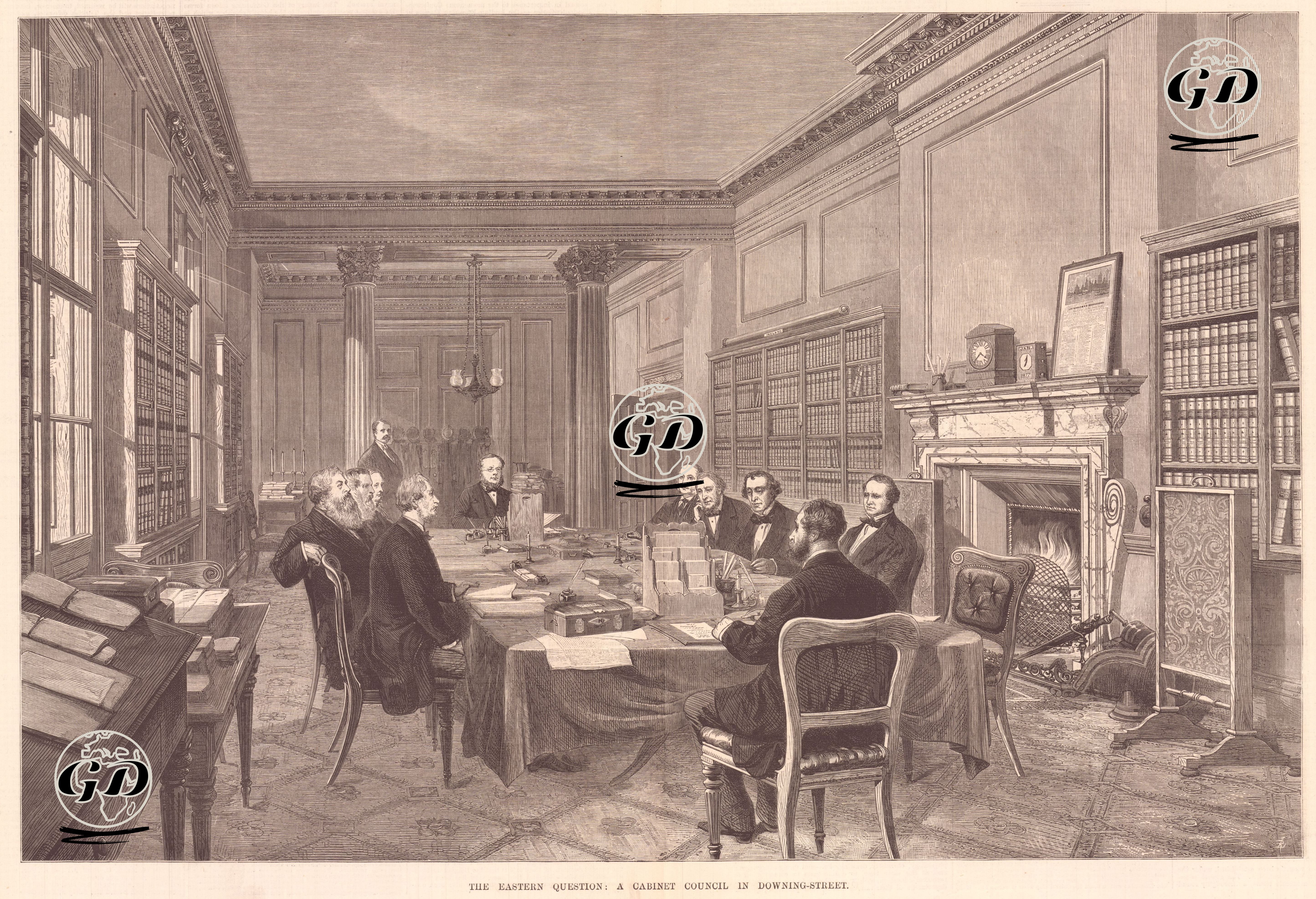 The Eastern Question: A Cabinet Council in Downing-Street -  - 1877