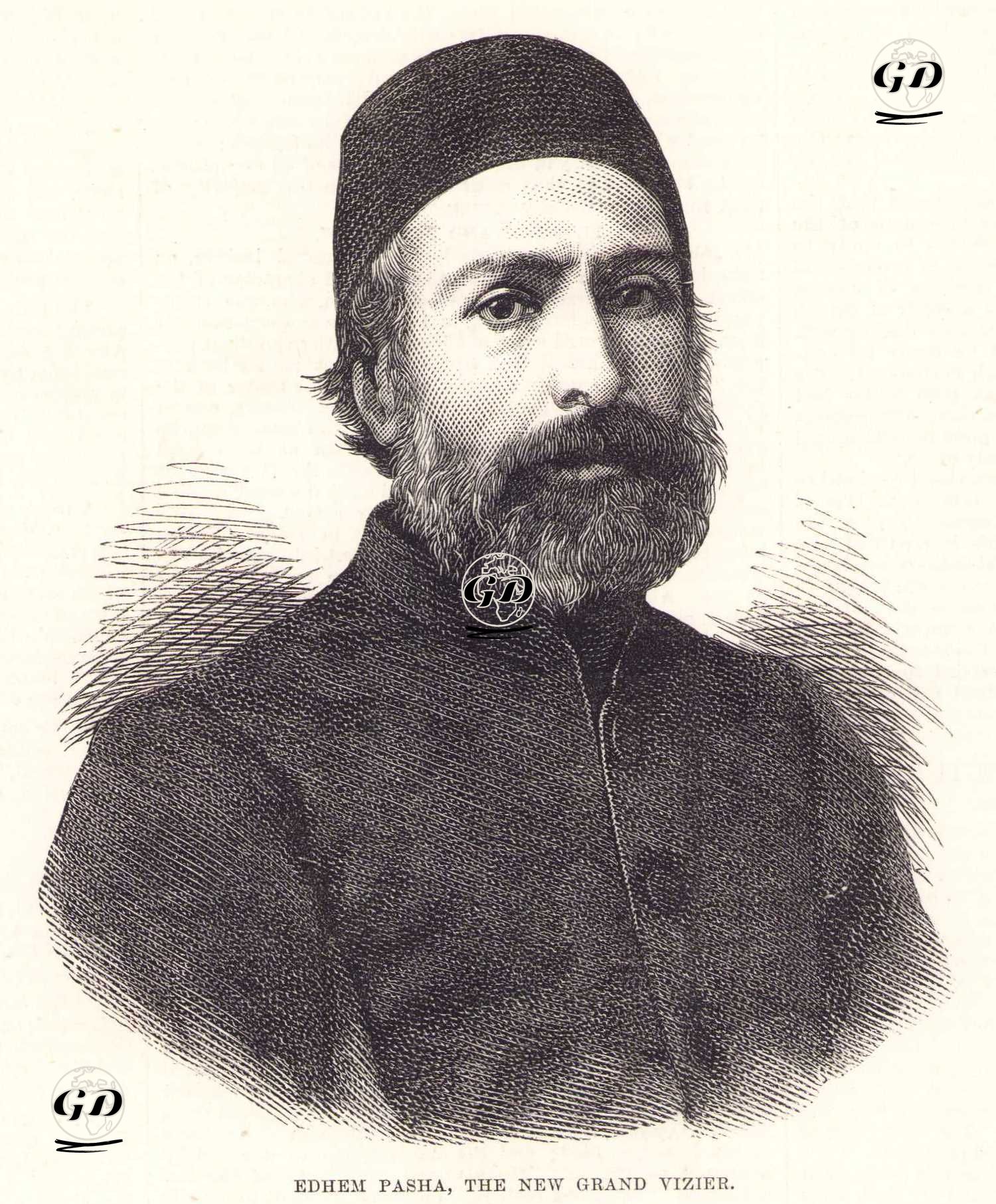 Edhem Pasha, The New Grand Vizier - Abdullah Biraderler (Viçen, Hovsep ve Kevork Abdullah) (Photographer-Fotoğrafçı) - 1877