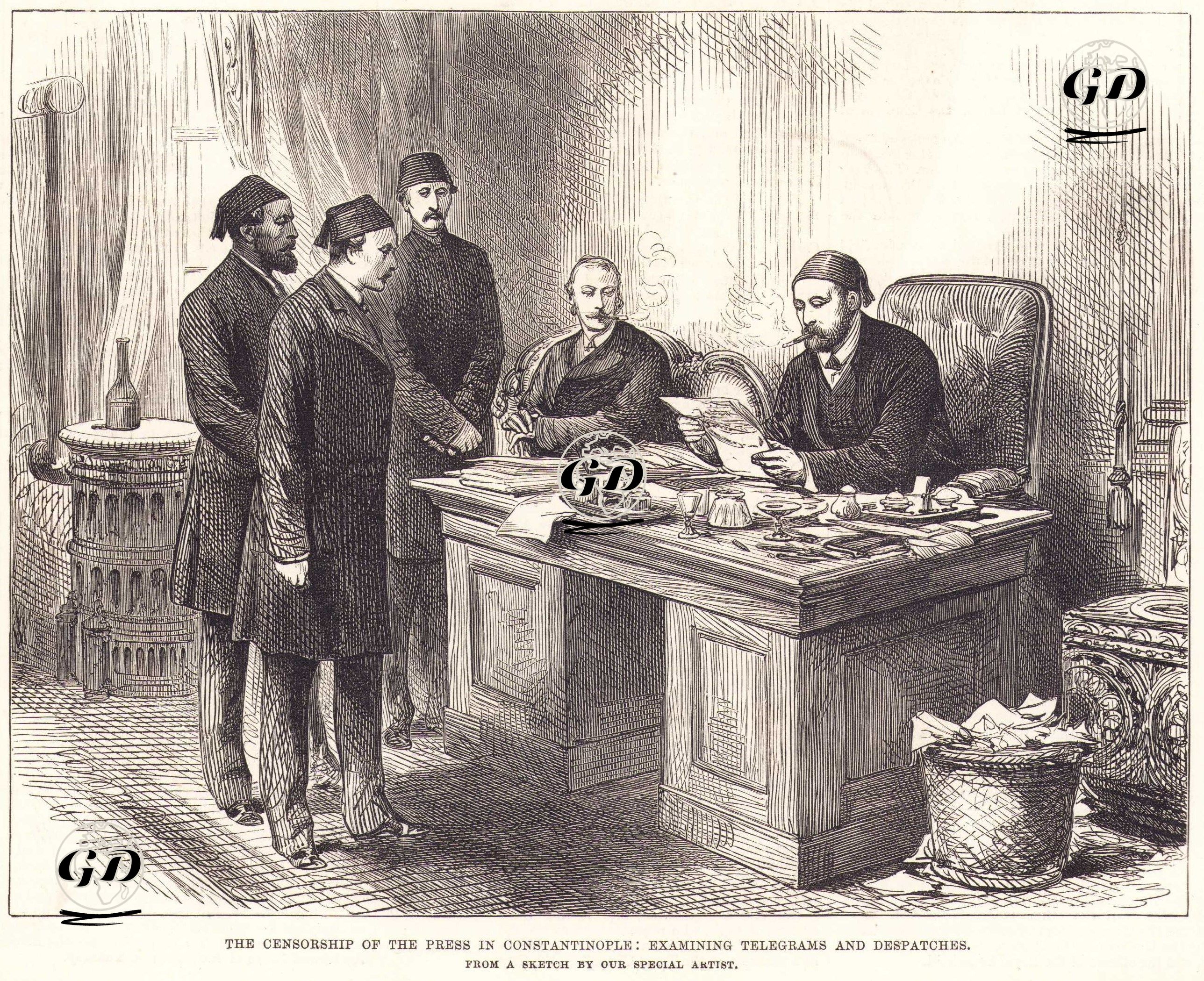 Censorship of the Press in Constantinople -  - 1877
