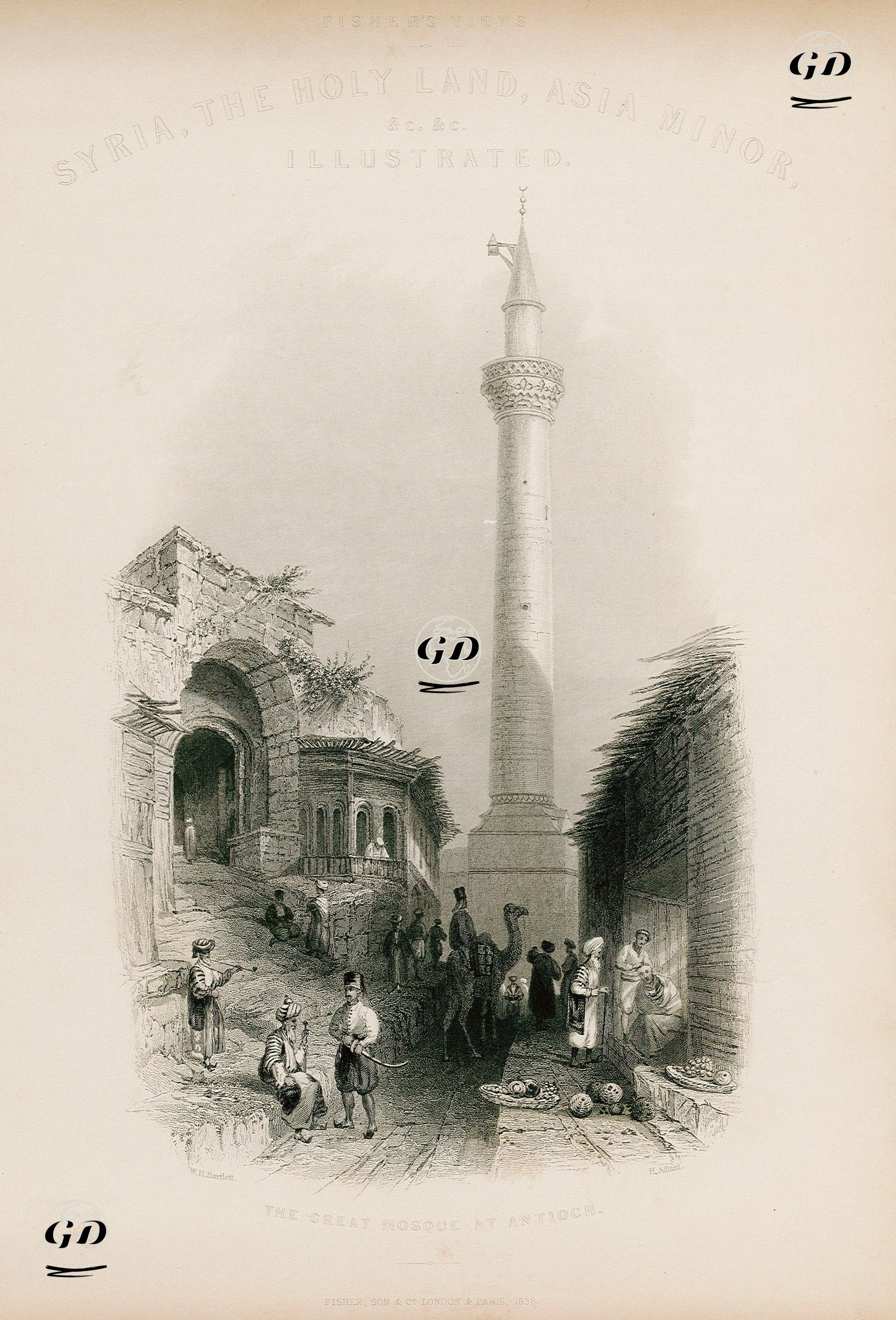 Ulu Cami, Antakya - William Henry Bartlett (1809-1854) - 1838
