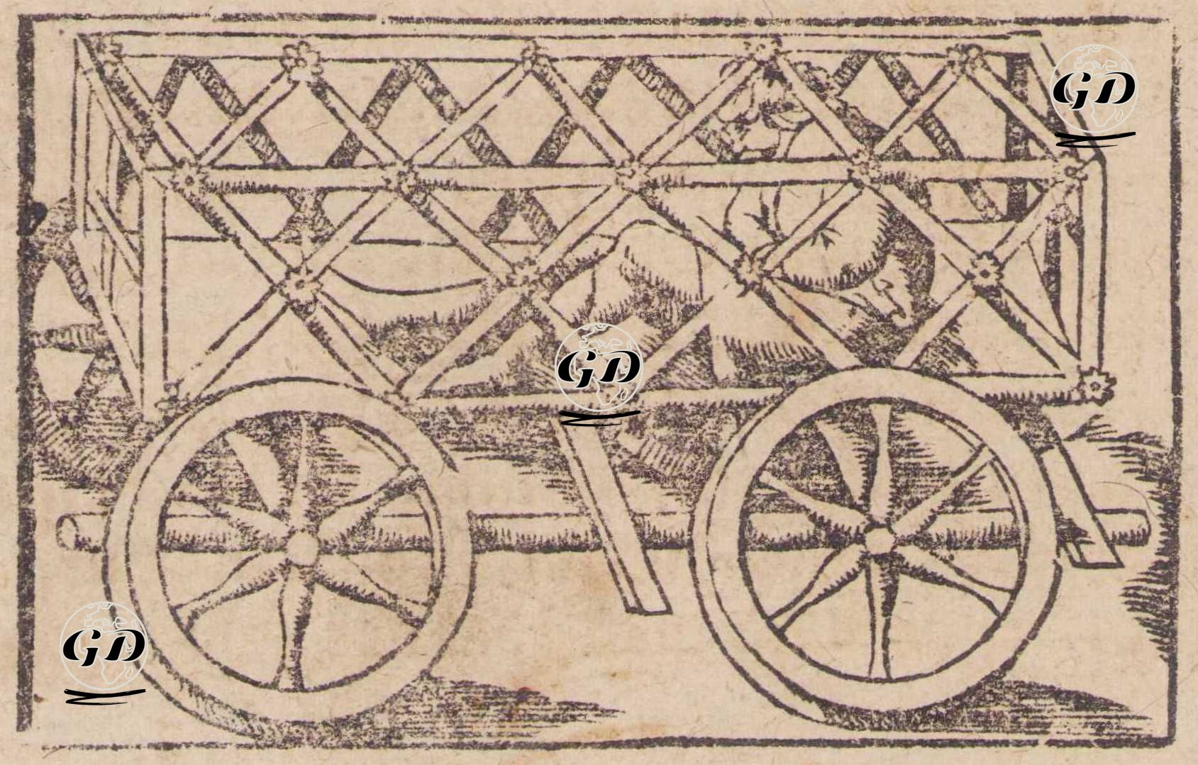 Dördüncü Osmanlı Padişahı I.Beyazıd'ın (Yıldırım Beyazıd) Timur’a Esaretinin Erken Modern Avrupa'daki İmgesel (Alegorik) Tasviri - Sebastian Munster (1489-1552) - 1628