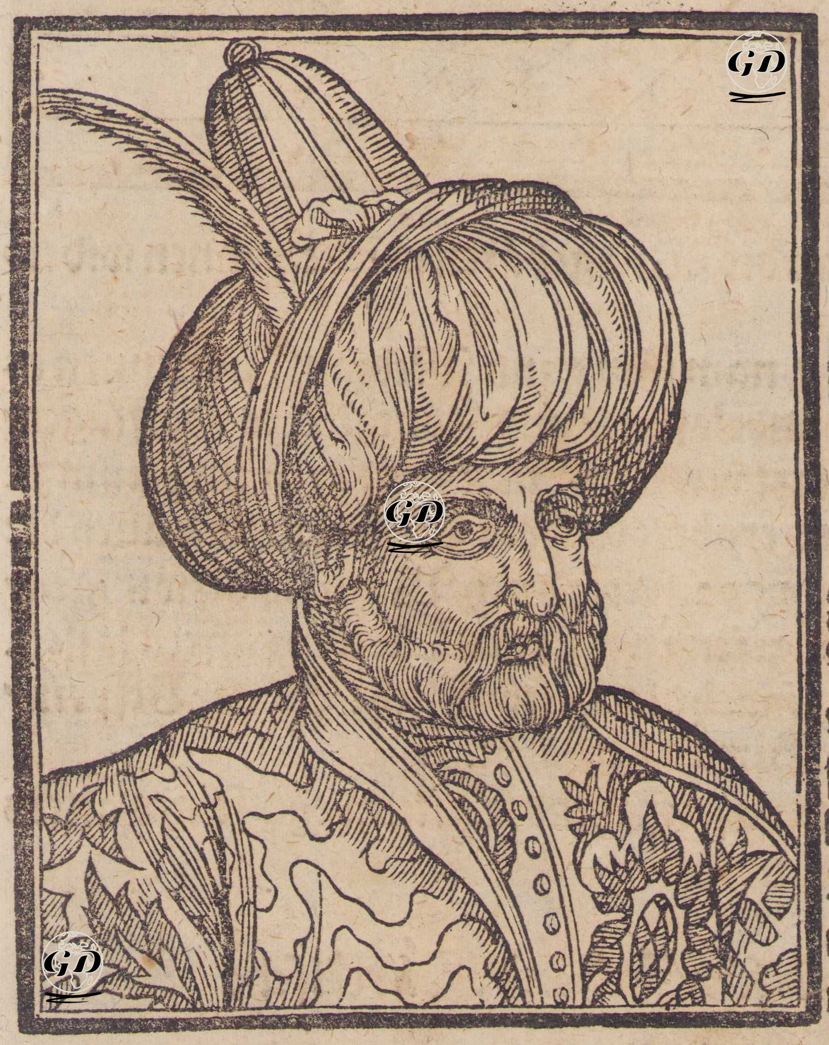 Padişah II.Selim - Sebastian Munster (1489-1552) - 1628