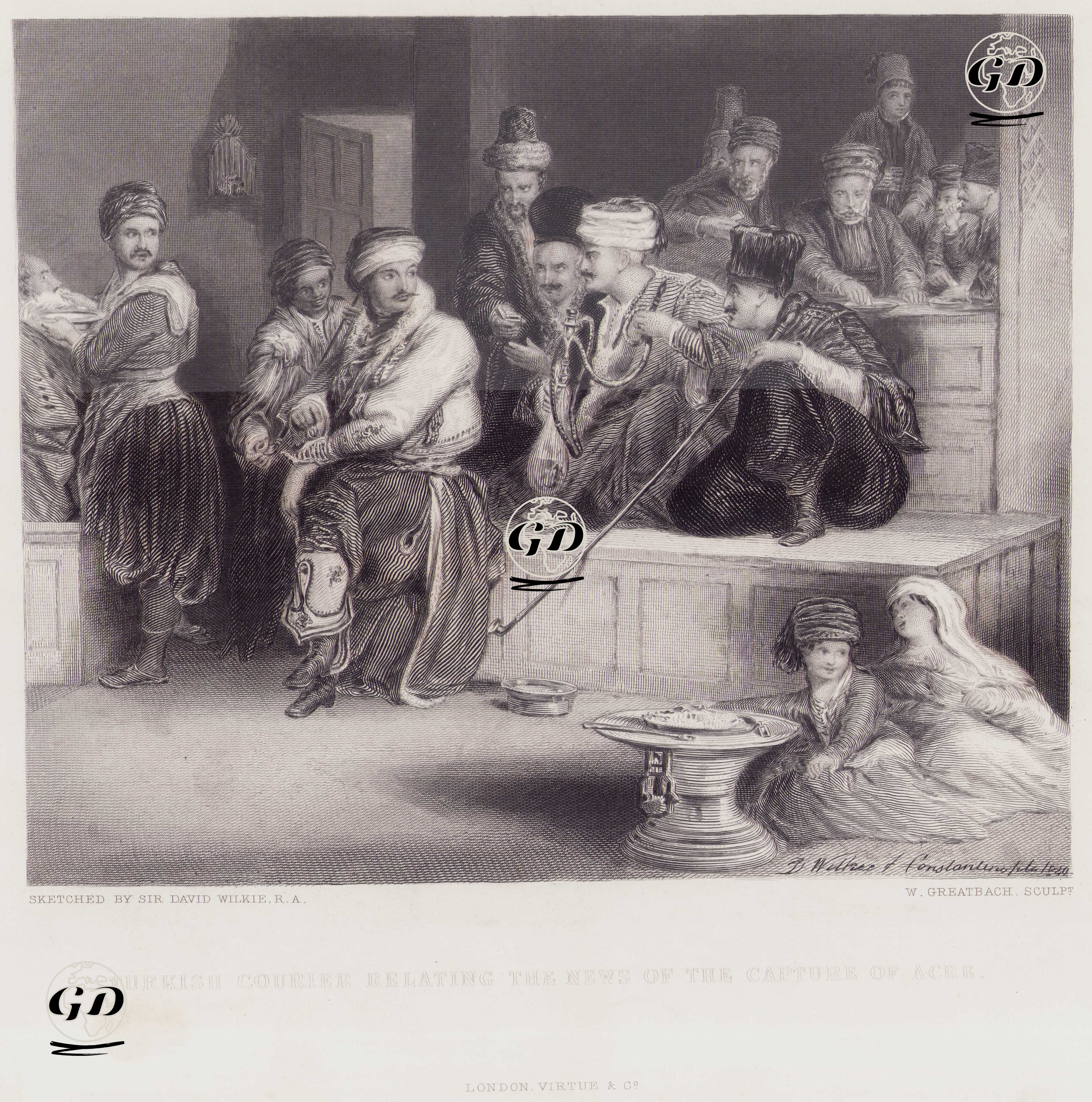 Akka’nın Ele Geçiriliş Haberini Bildiren Türk Ulak - David Wilkie (1785-1841) - 1850's