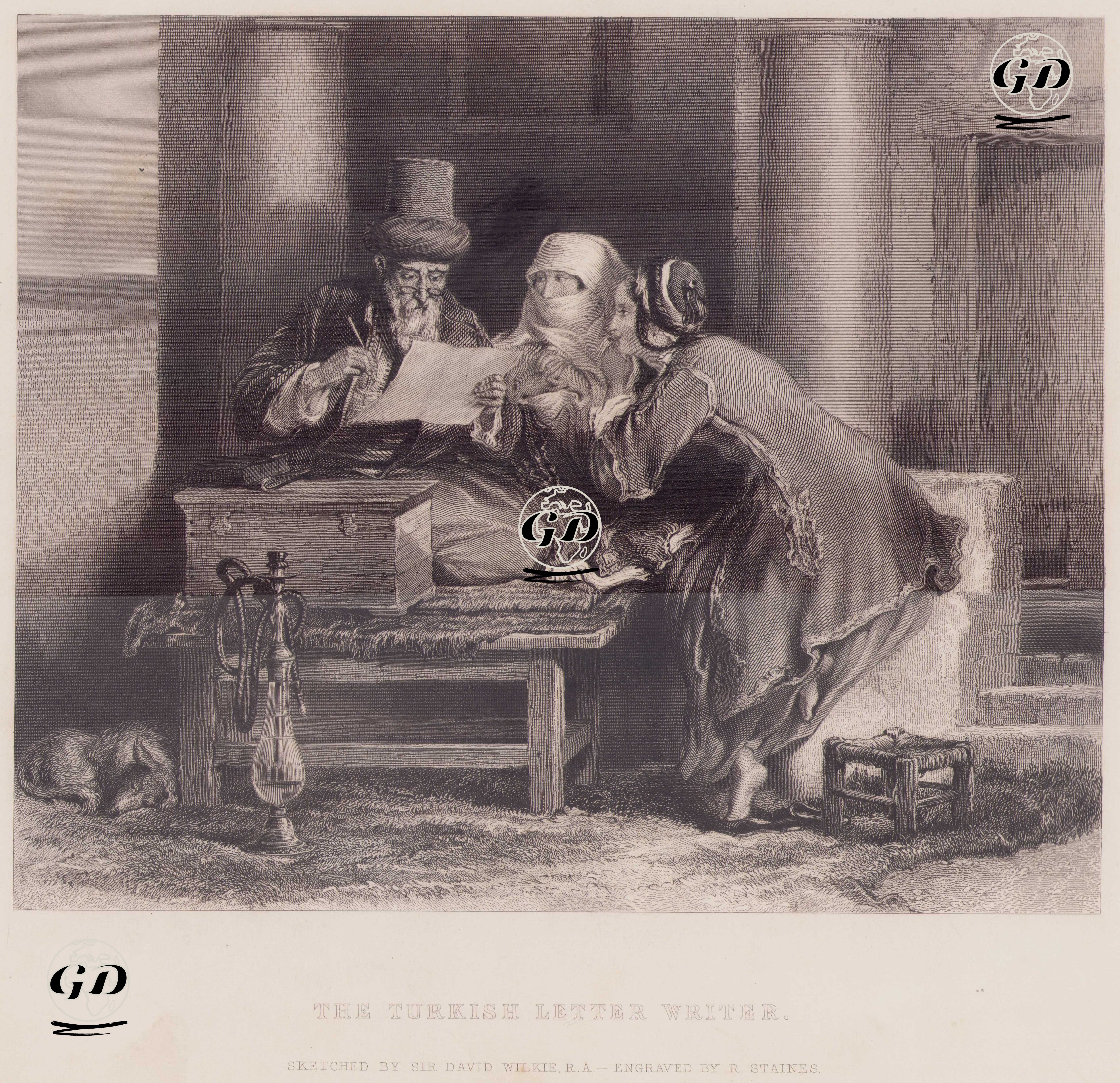 Türk Mektup Yazıcısı (Arzuhalci) - David Wilkie (1785-1841) - 1850's