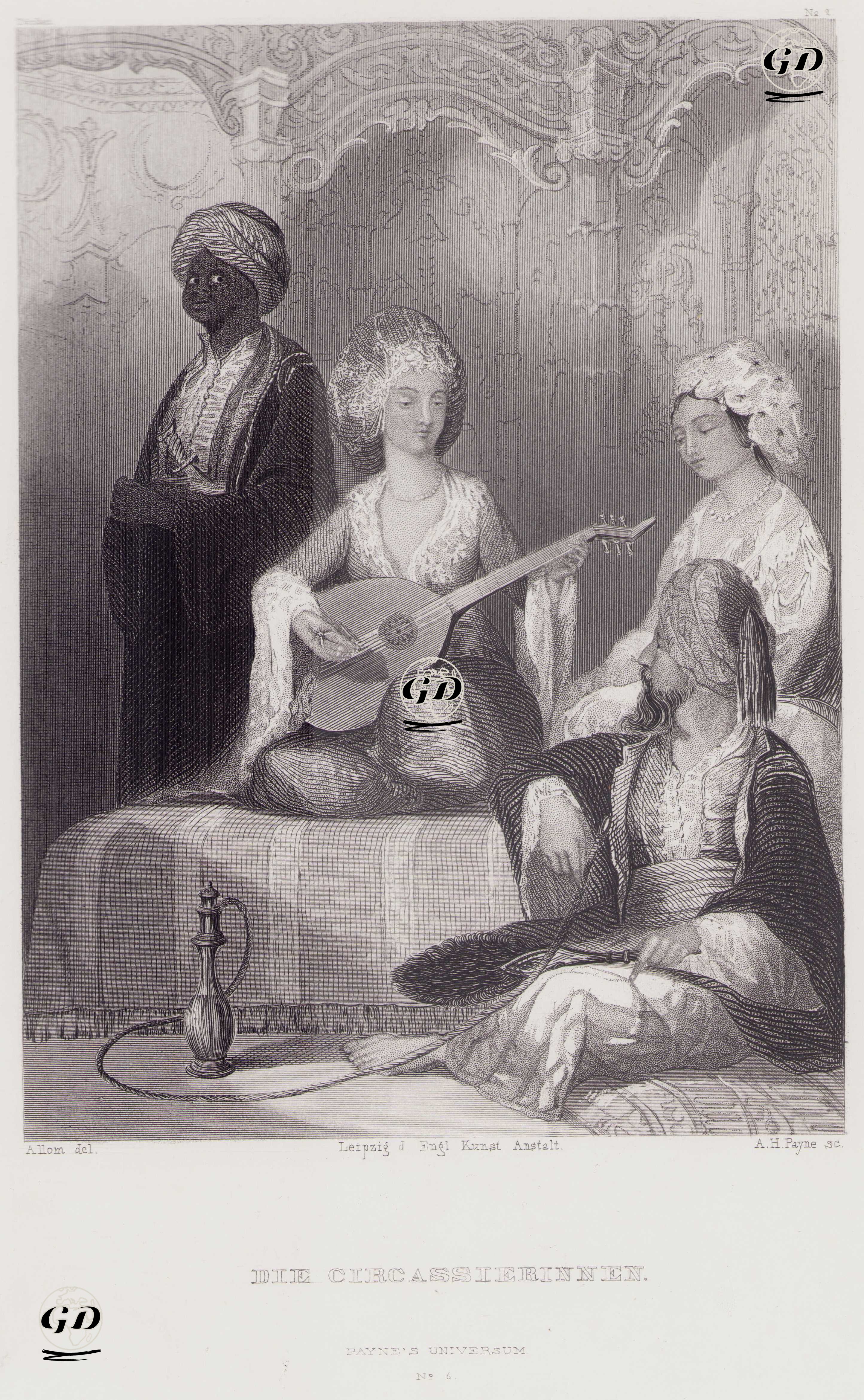Die Circassierinnen (The Circassian Women) - Thomas Allom (1804-1872) - 1850's