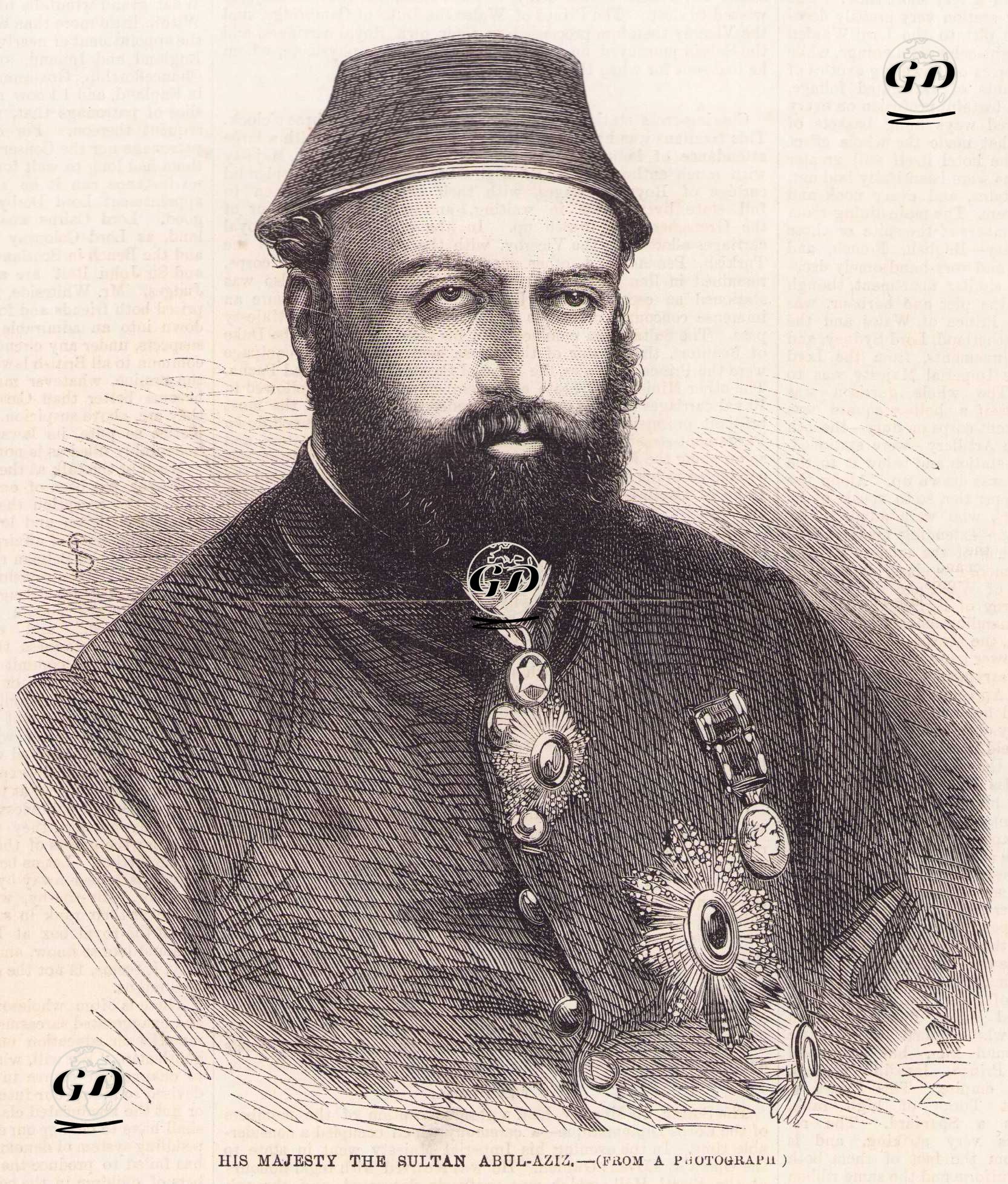 Osmanlı Devleti’nin 32. Padişahı Sultan Abdülaziz (Saltanatı 1861-1876) -  - 1867