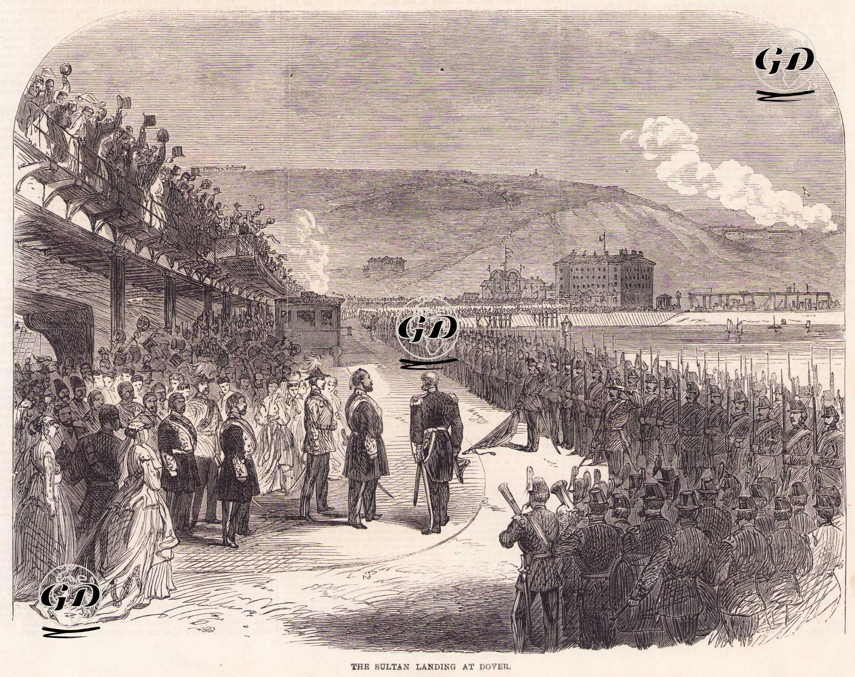 The Sultan Landing at Dover -  - 1867