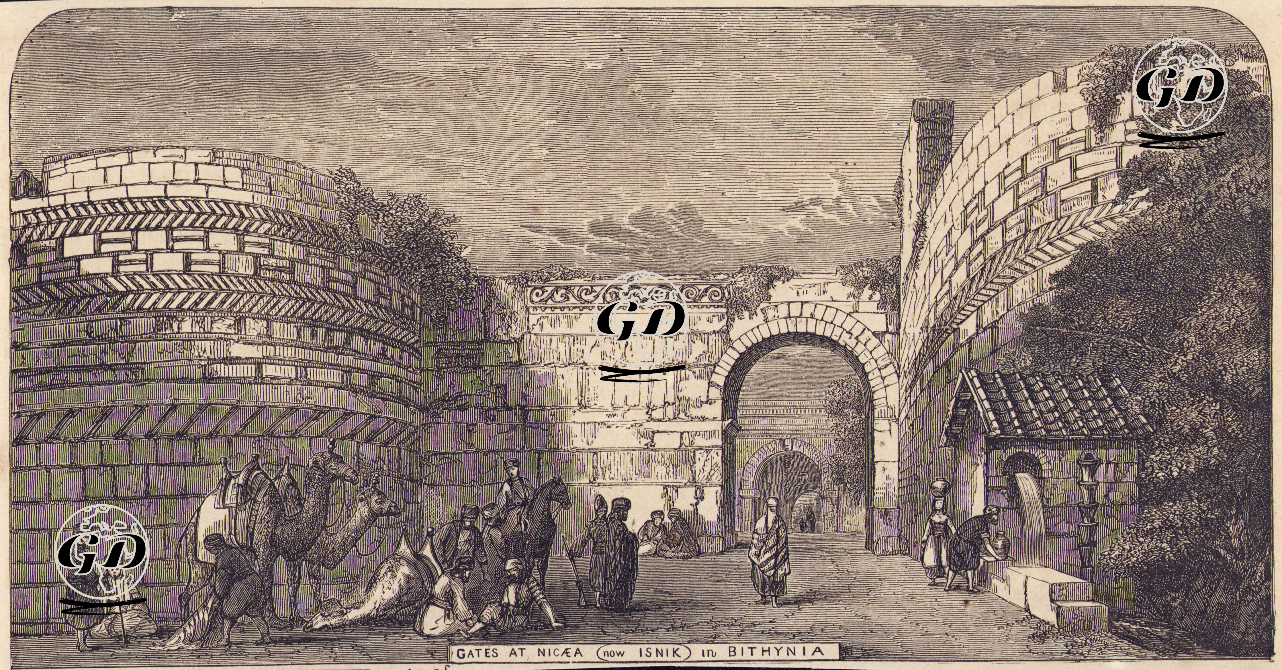 Bitinya (Bithynia) Krallığında İznik Şehir Kapıları -  - 1840's-1870's
