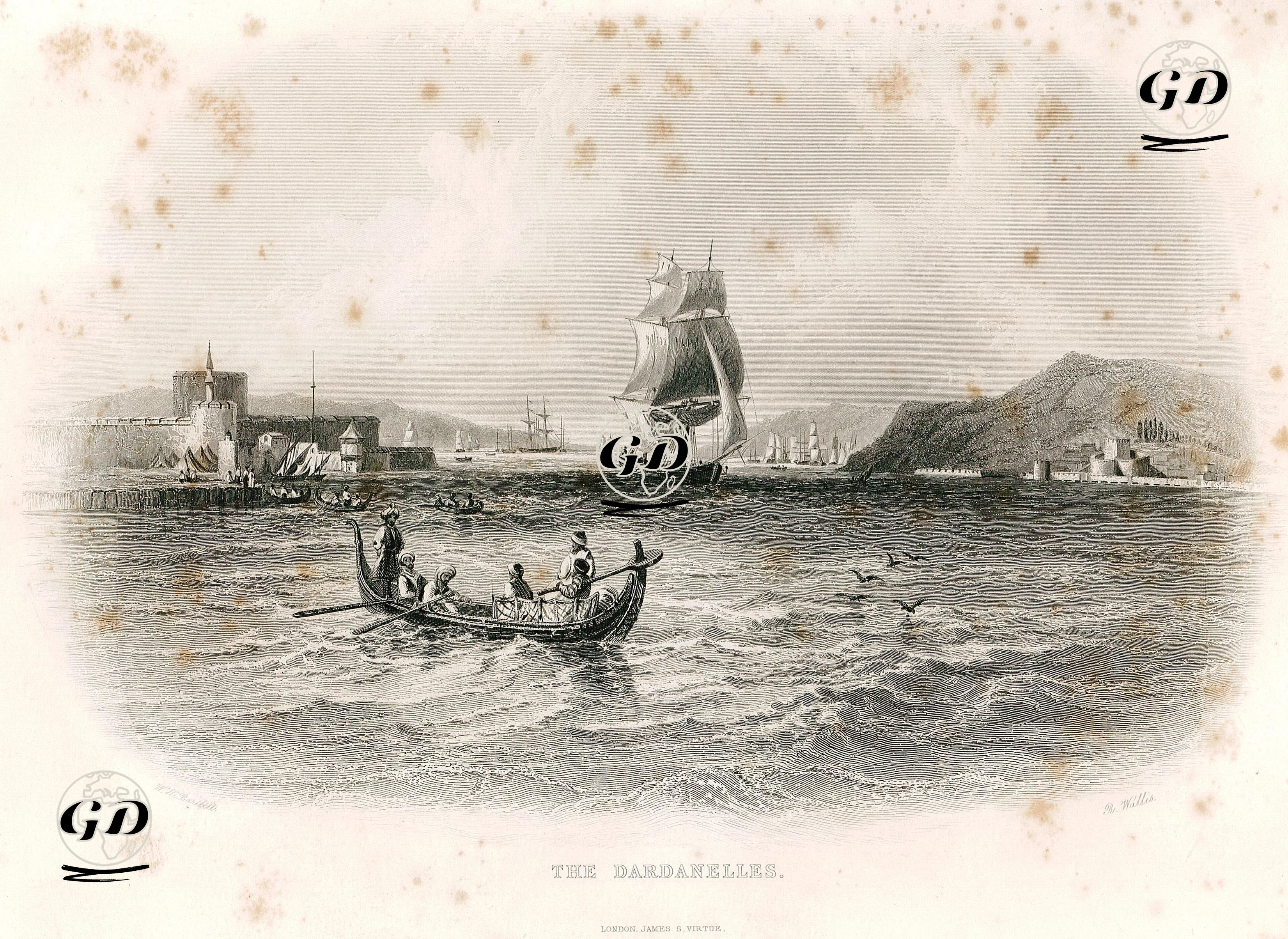The Dardanelles  - William Henry Bartlett (1809-1854) - 1850's