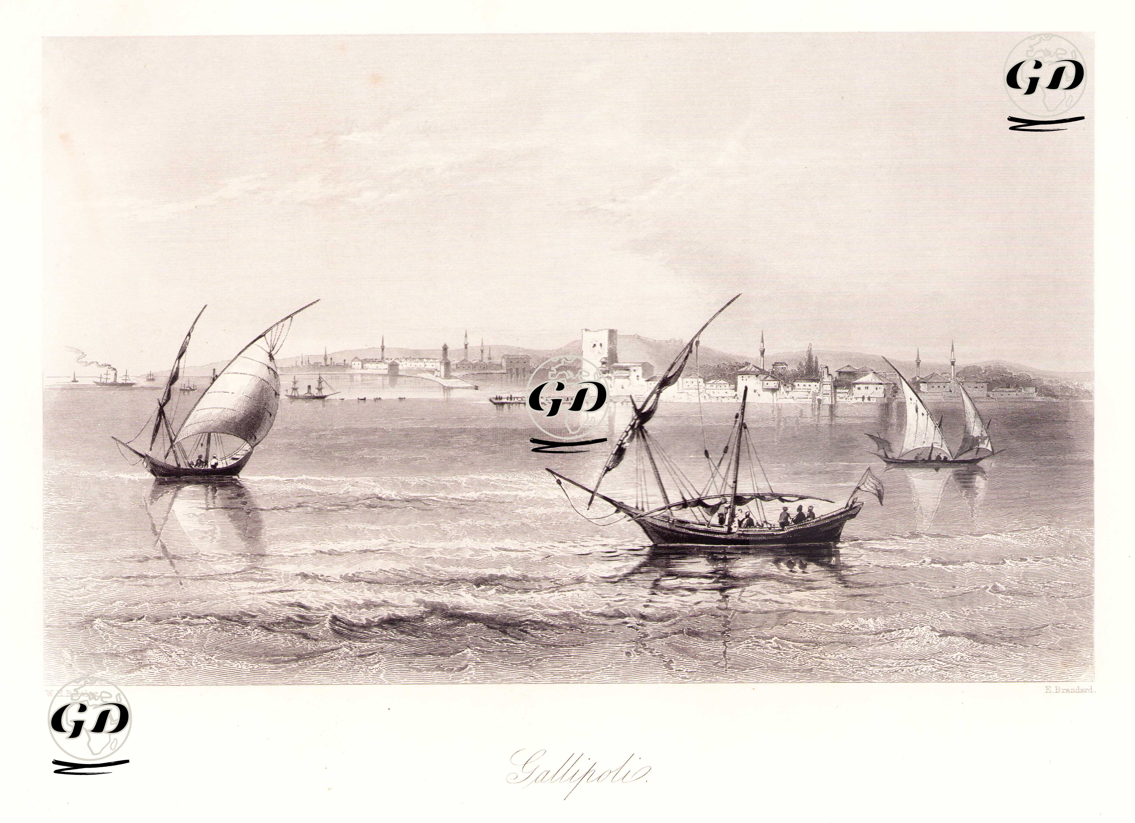 Gelibolu - William Henry Bartlett (1809-1854) - 1854