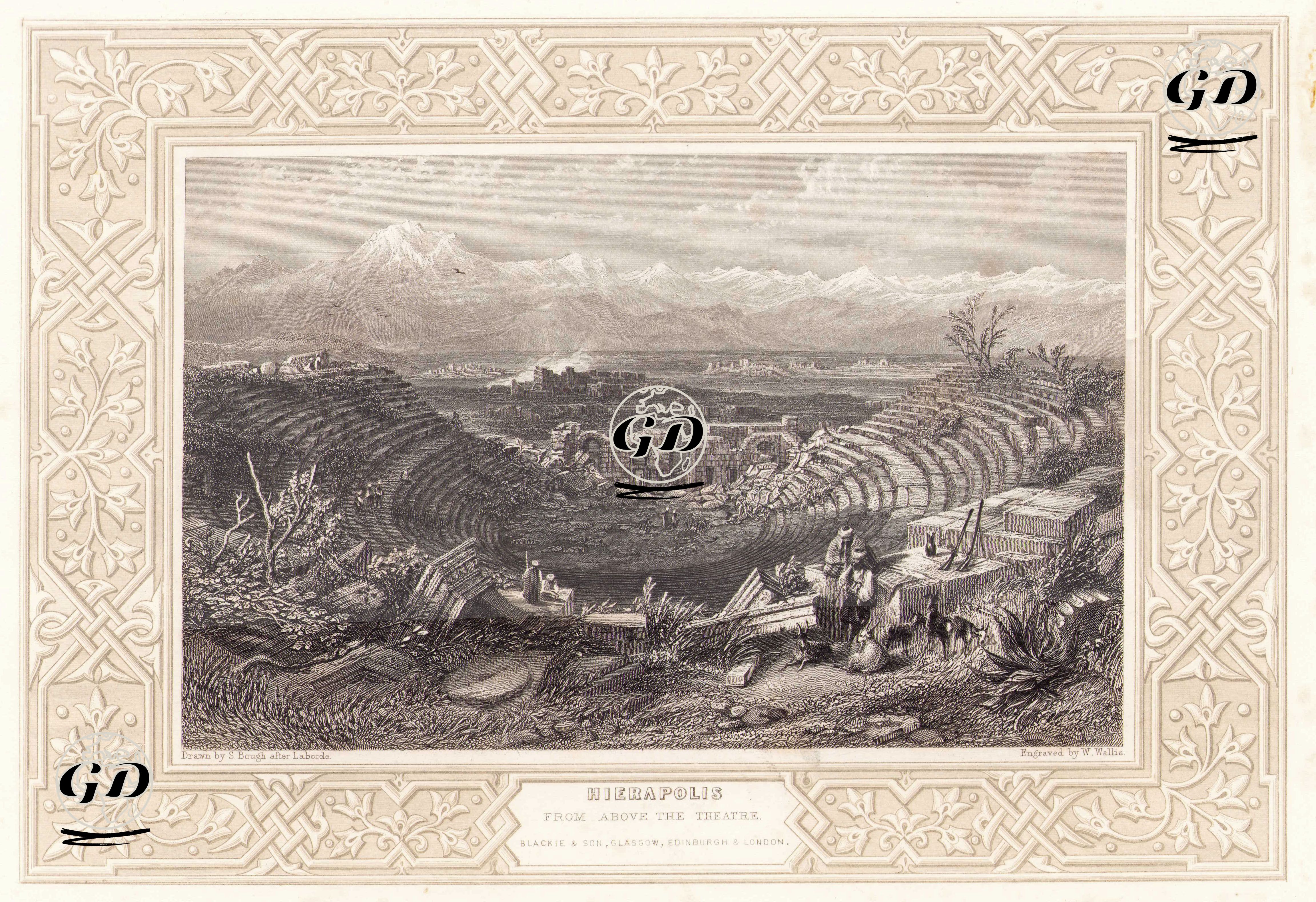 Hierapolis From Above The Theatre  - Samuel Bough (1822-1878) - 1860's-1870's