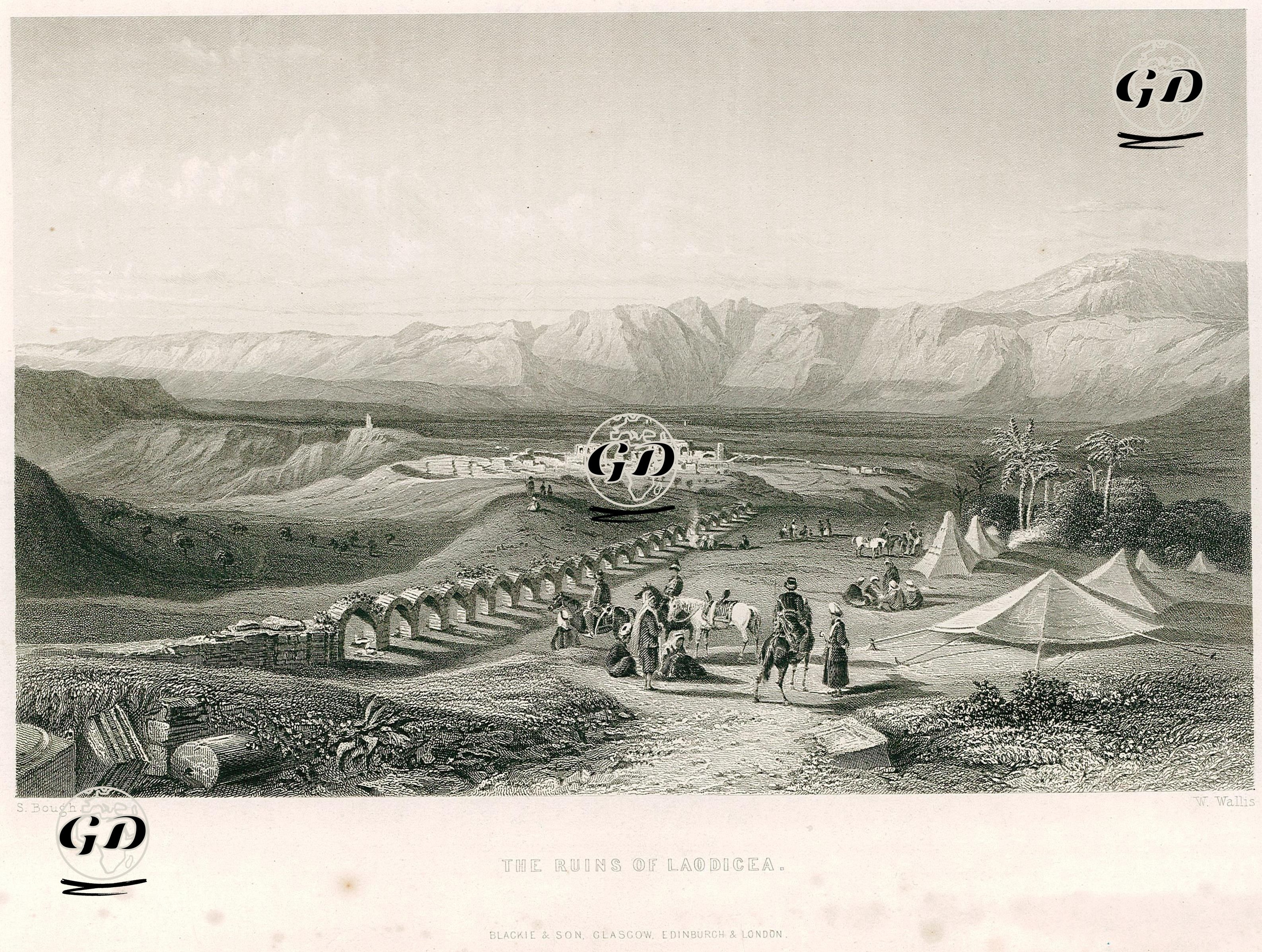 The Ruins Of Laodicea  - Samuel Bough (1822-1878) - 1860's-1870's