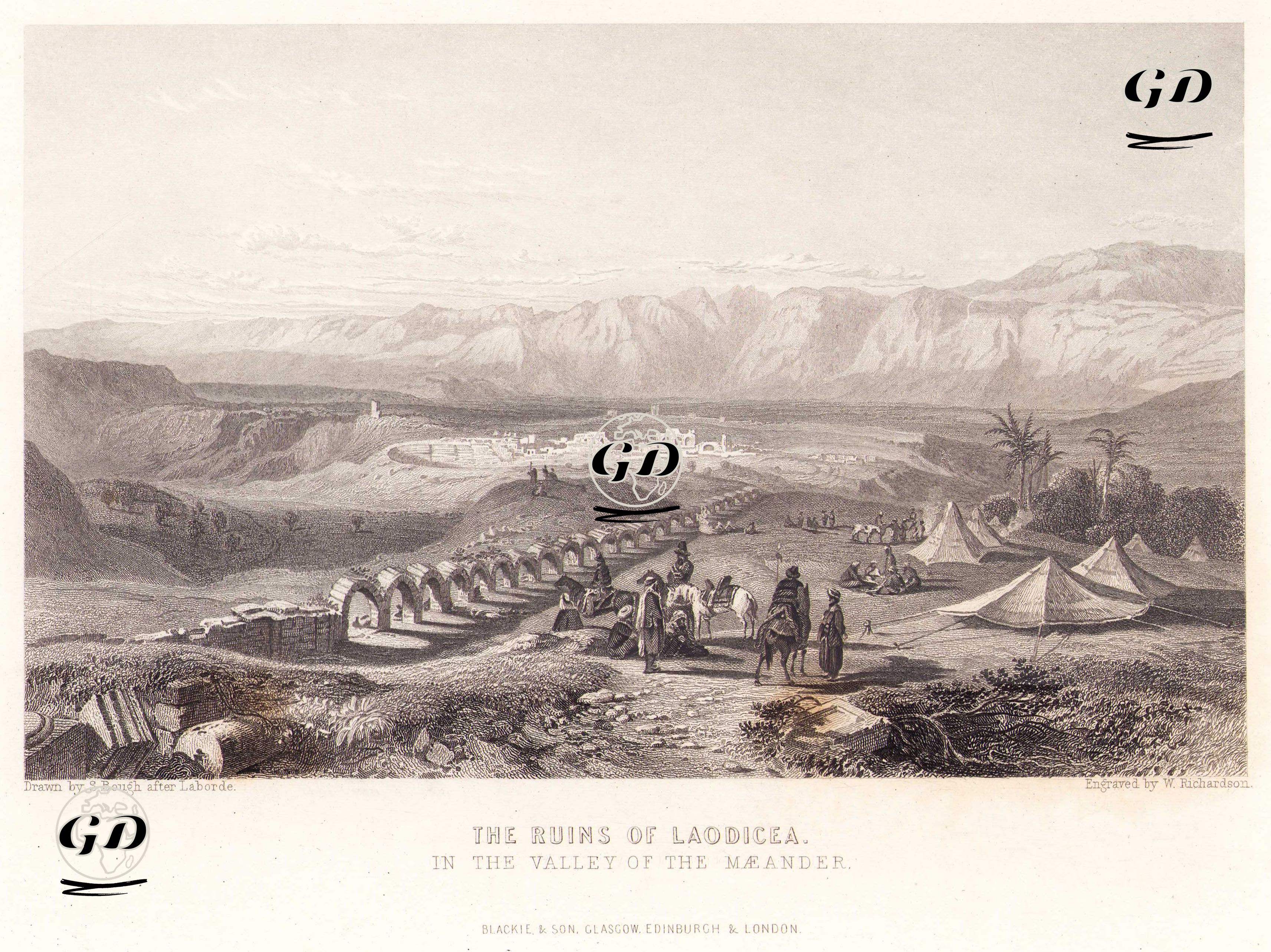 The Ruins Of Laodicea In The Valley Of The Meander - Samuel Bough (1822-1878) - 1860's-1870's