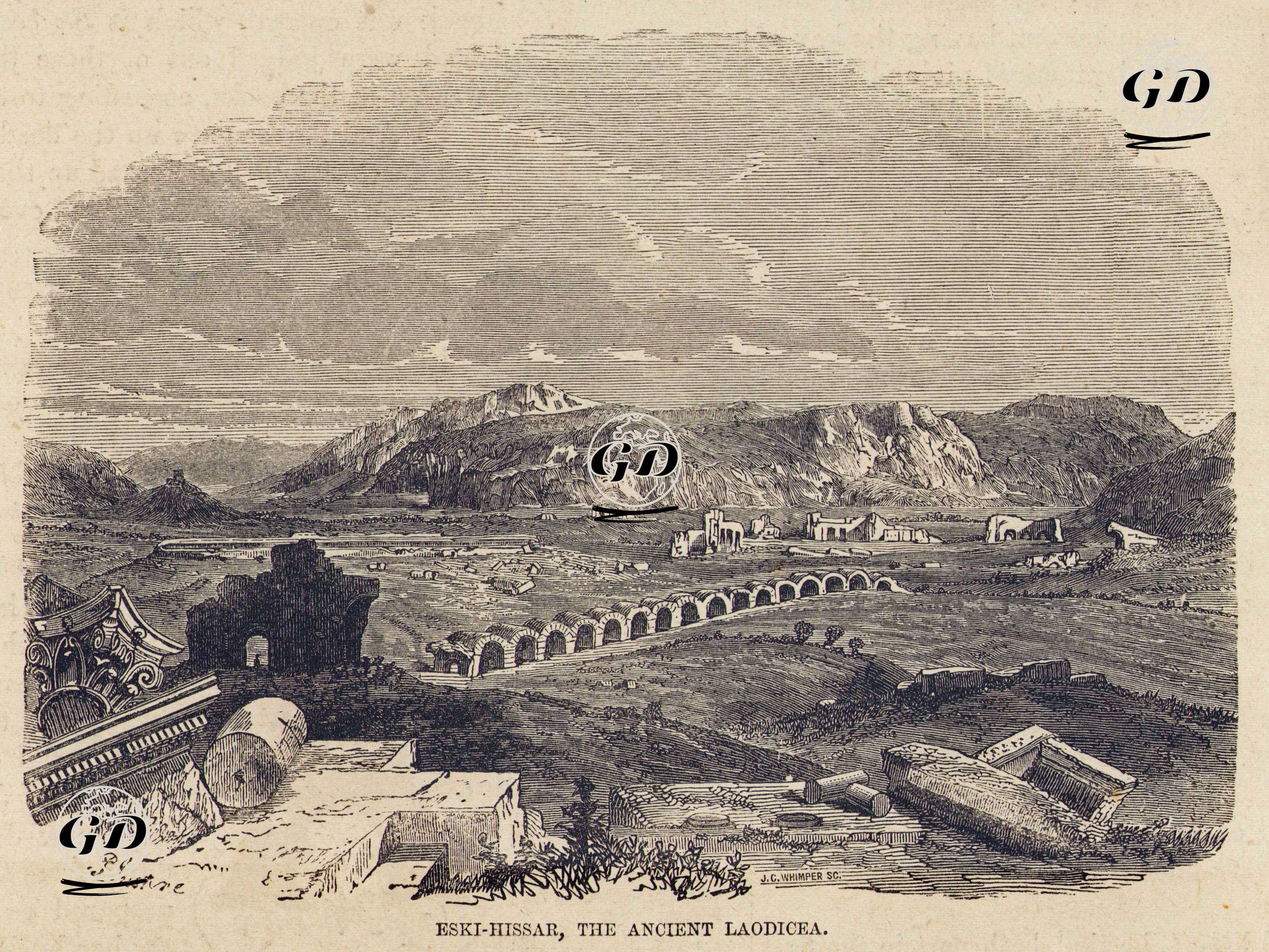 Eskihisar, Laodikeia Antik Şehri -  - 1840's-1860's