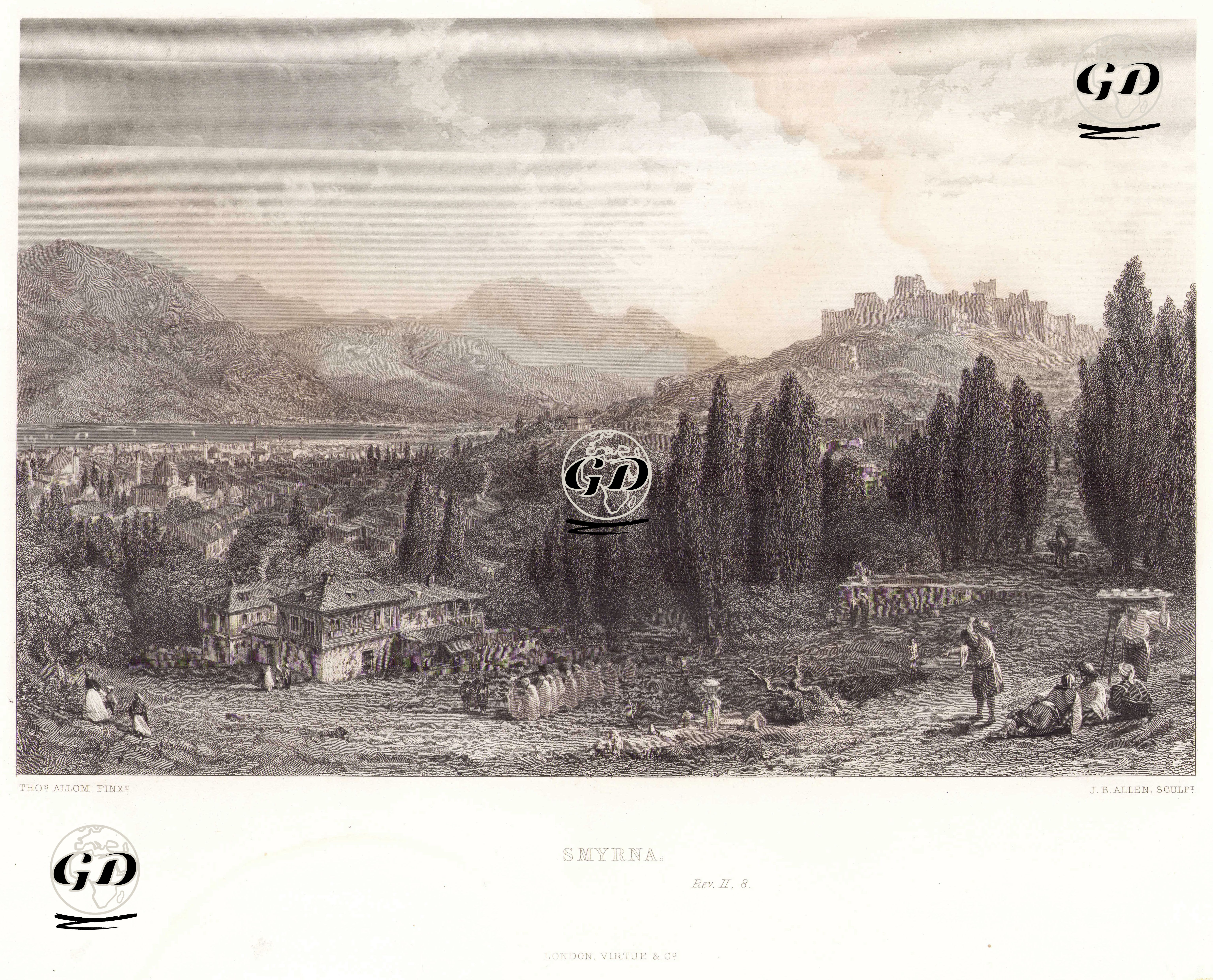 Smyrna-Rev.II.8.  - Thomas Allom (1804-1872) - 1863
