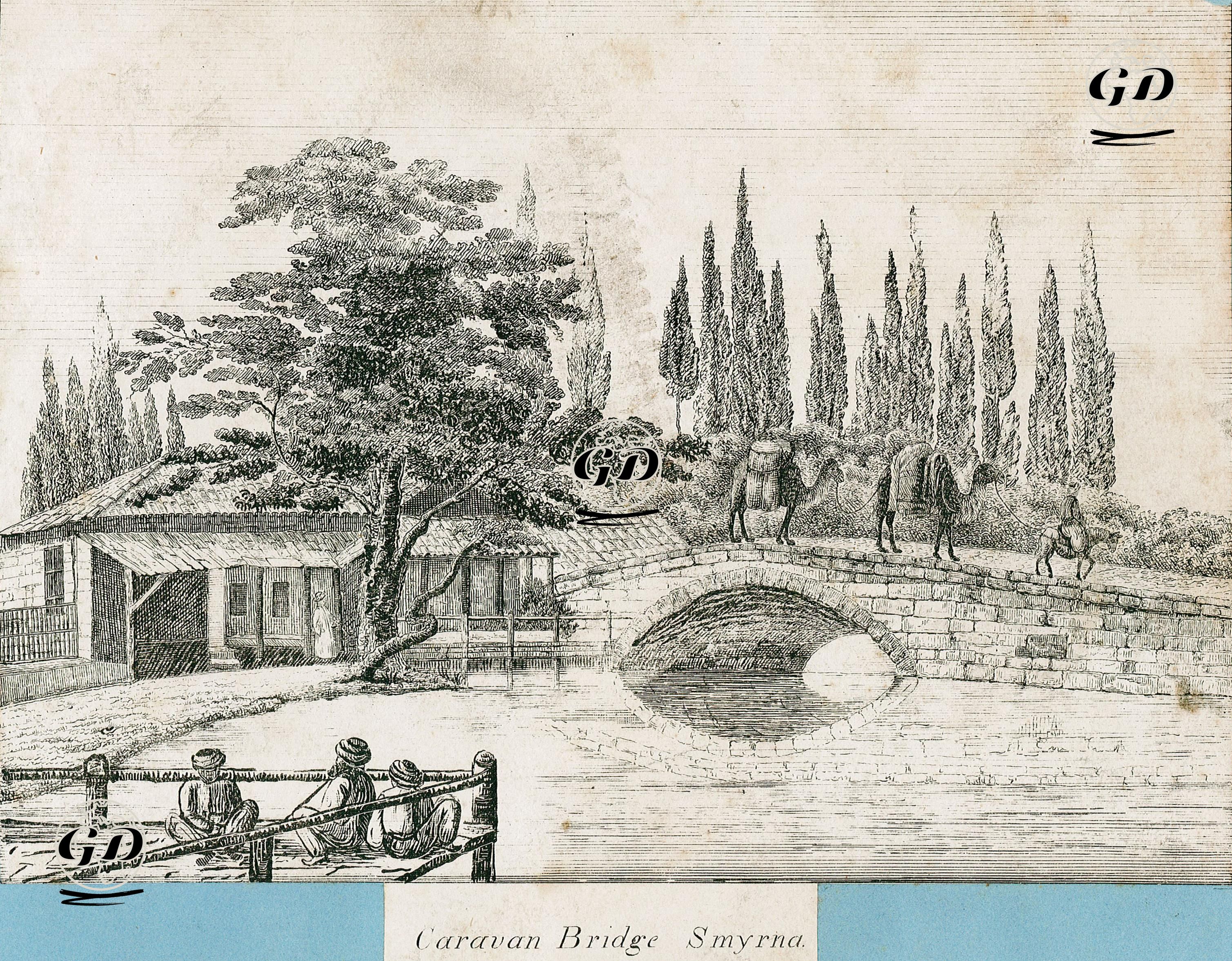 Caravan Bridge Smyrna  -  - 1840's-1860's